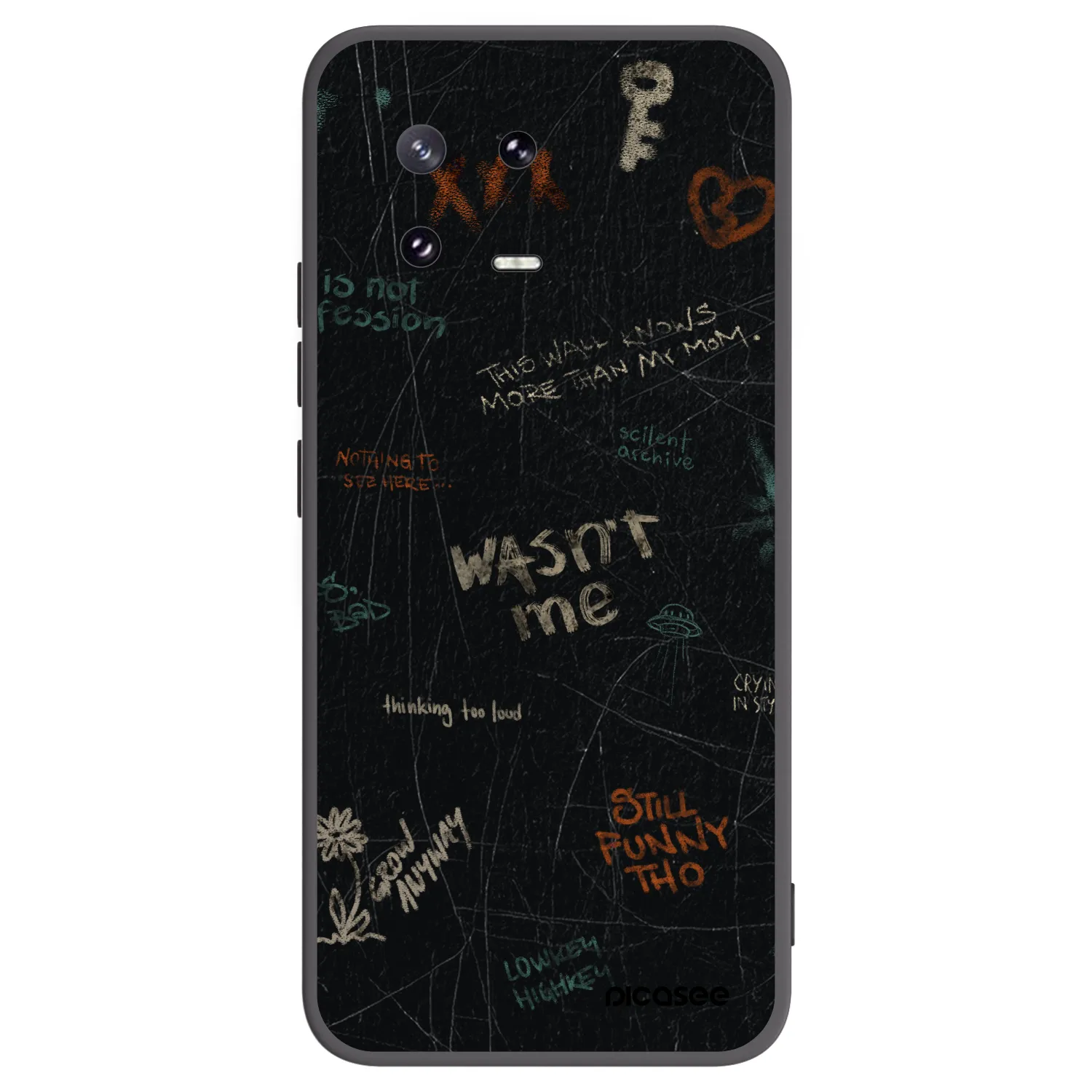 Picasee silikónový čierny obal pre Xiaomi 13 Pro - CONFESSION