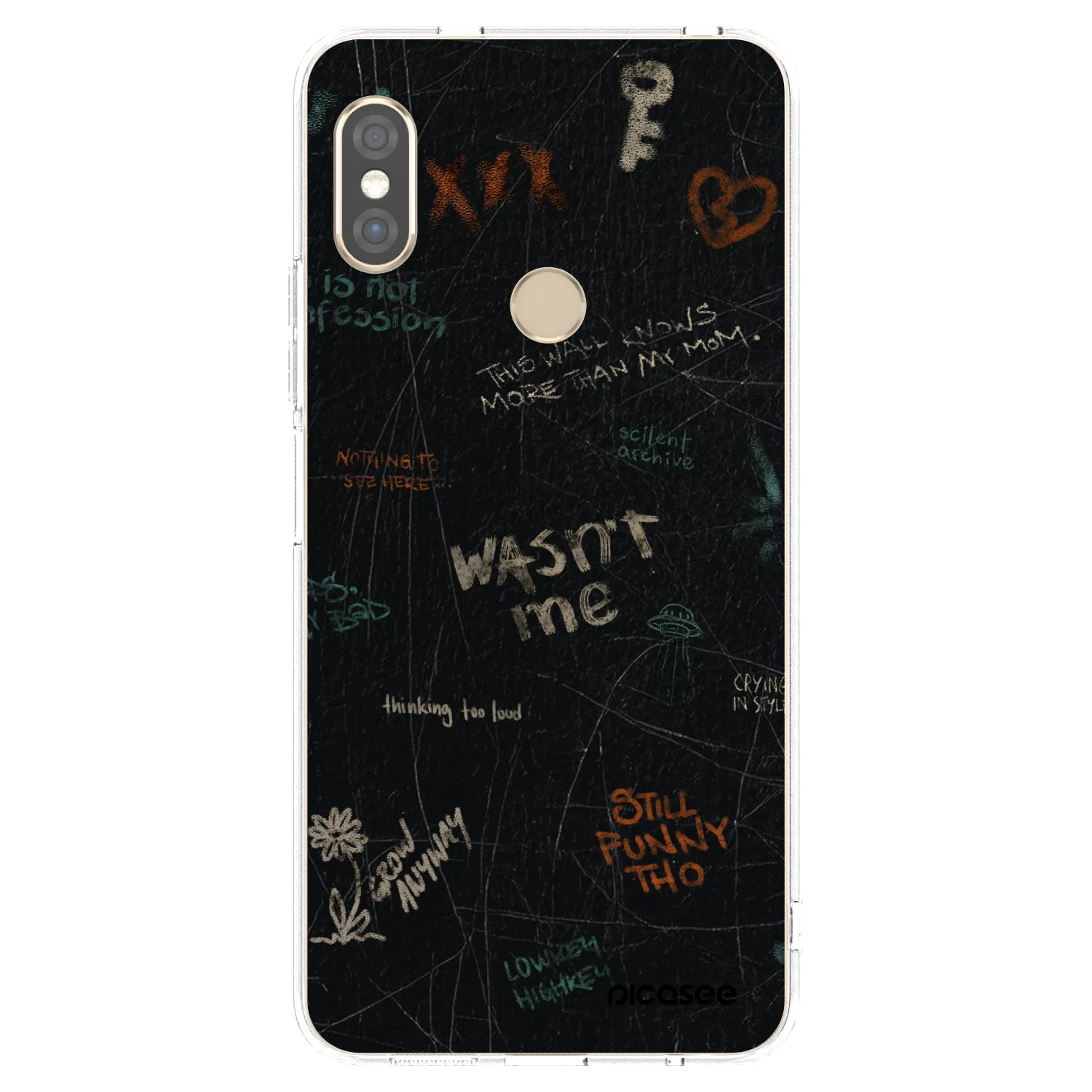 Silikónový prehľadný obal pre Xiaomi Redmi Note 5 Global - CONFESSION
