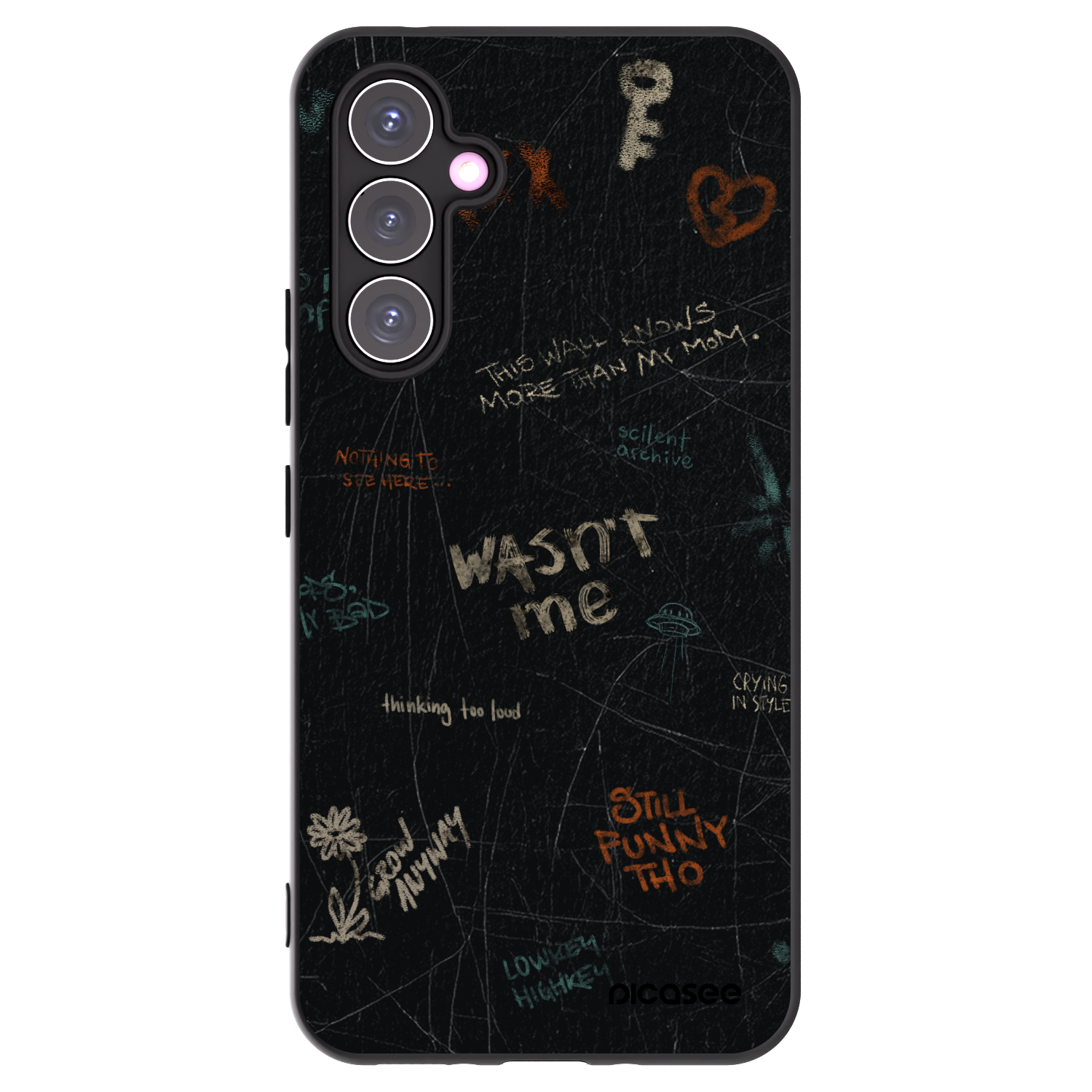 Picasee silikónový čierny obal pre Samsung Galaxy A54 5G A546B - CONFESSION