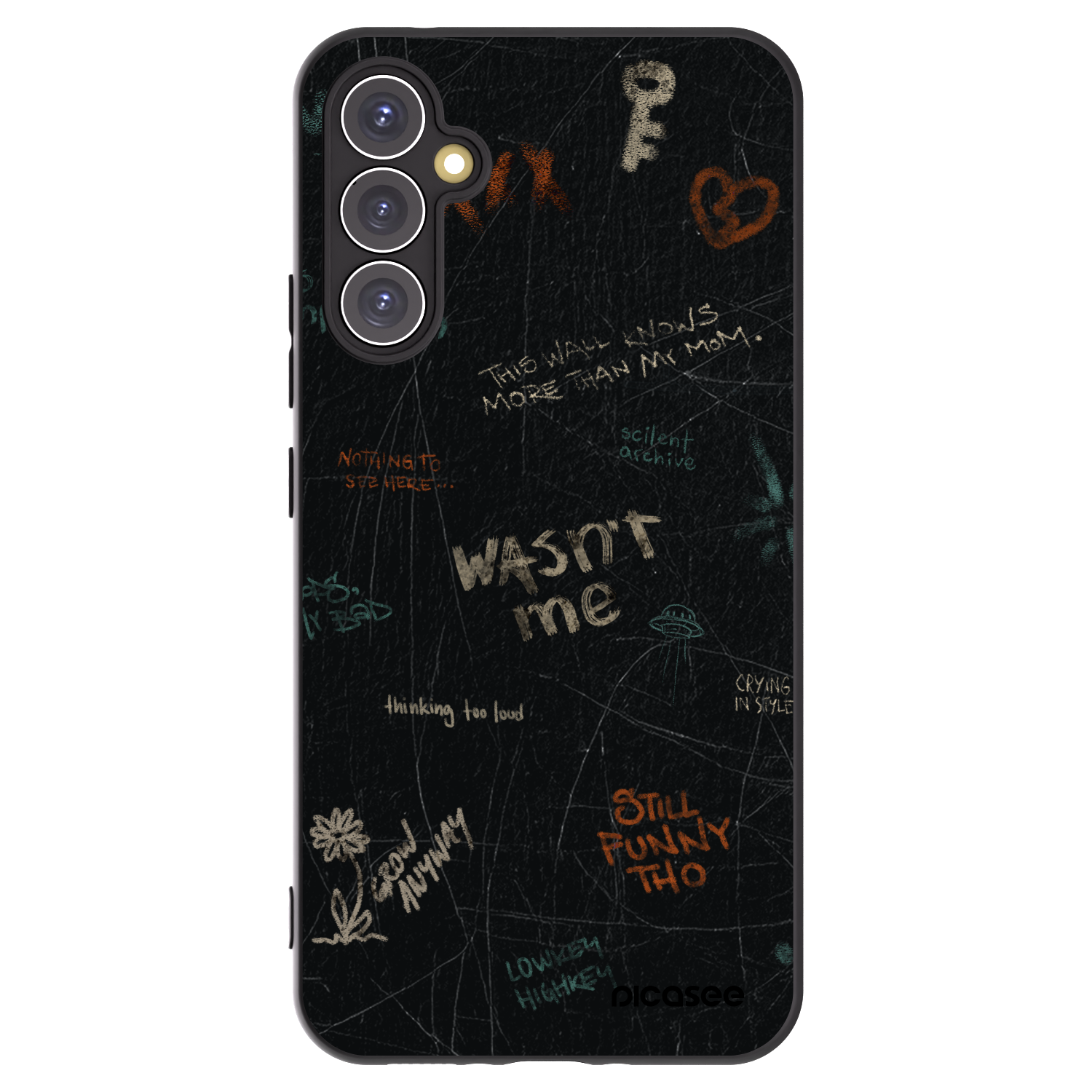 Picasee silikónový čierny obal pre Samsung Galaxy A34 5G A346B - CONFESSION