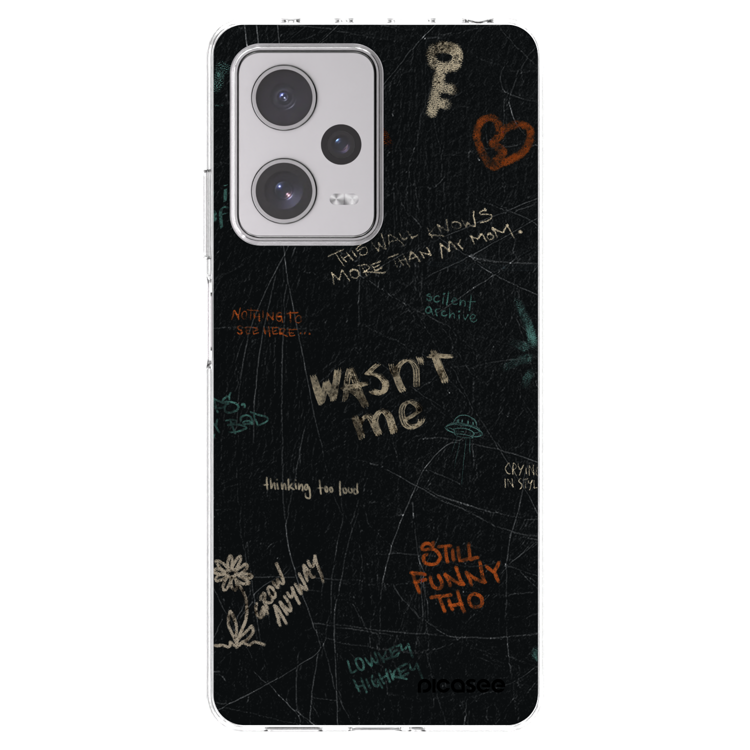 Picasee silikónový prehľadný obal pre Xiaomi Redmi Note 12 Pro+ 5G - CONFESSION