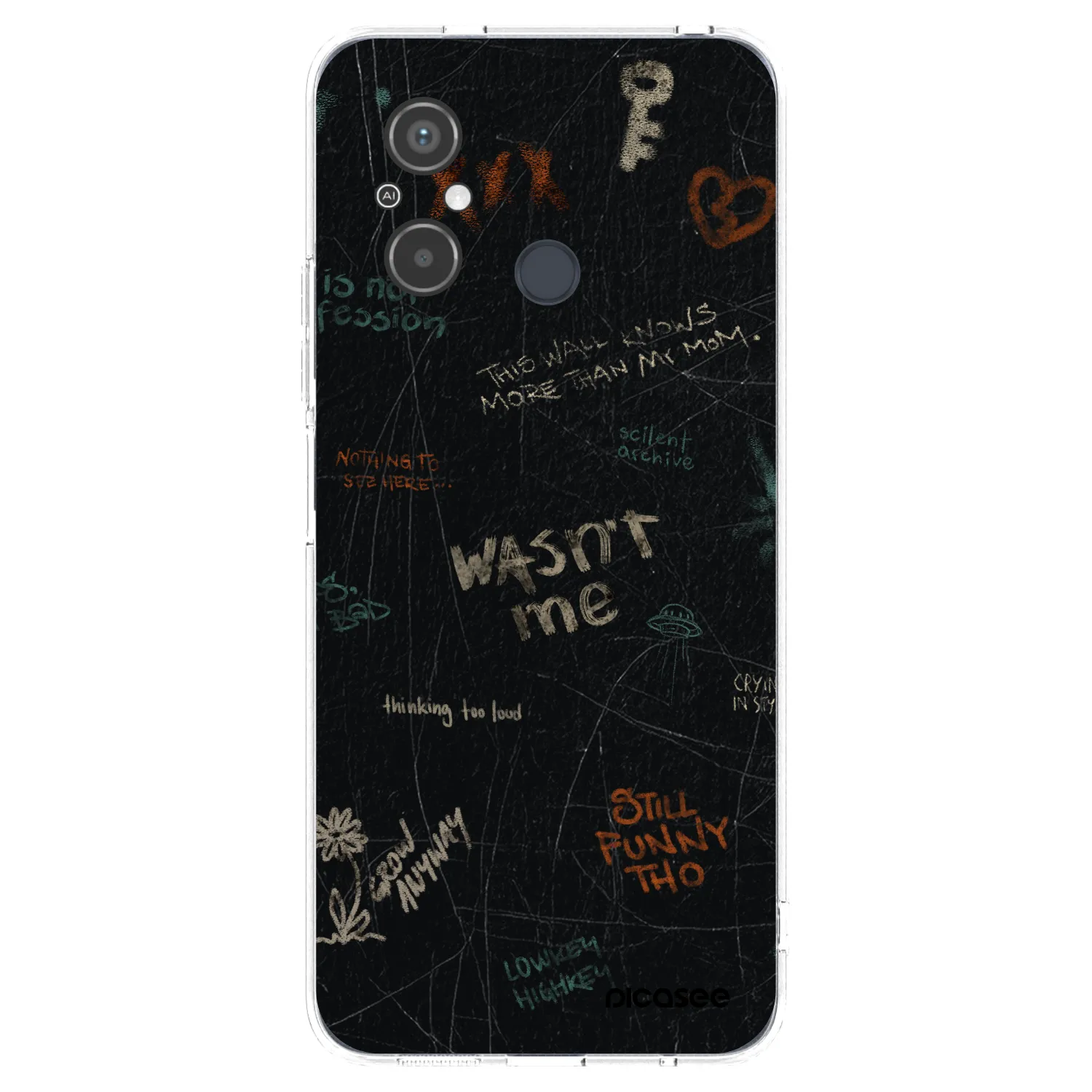Picasee silikónový prehľadný obal pre Xiaomi Redmi 12C - CONFESSION