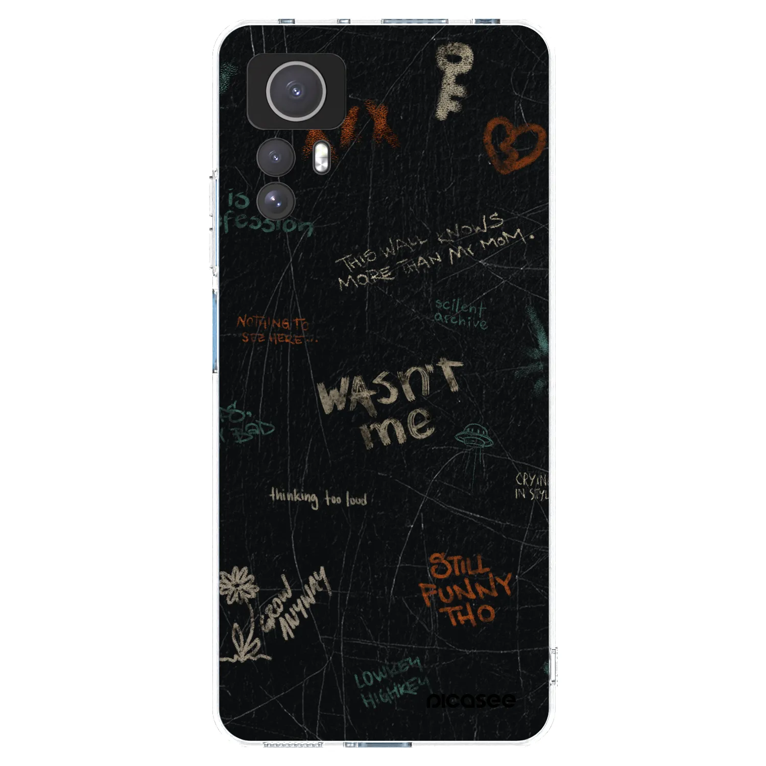 Picasee silikónový prehľadný obal pre Xiaomi Redmi Note 12S - CONFESSION