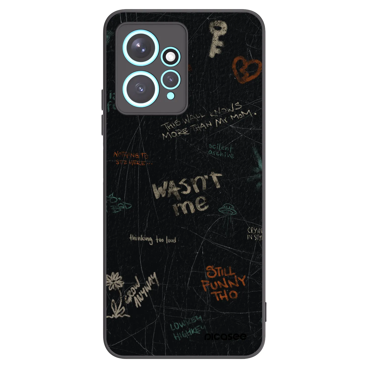 Picasee silikónový čierny obal pre Xiaomi Redmi Note 12 4G - CONFESSION
