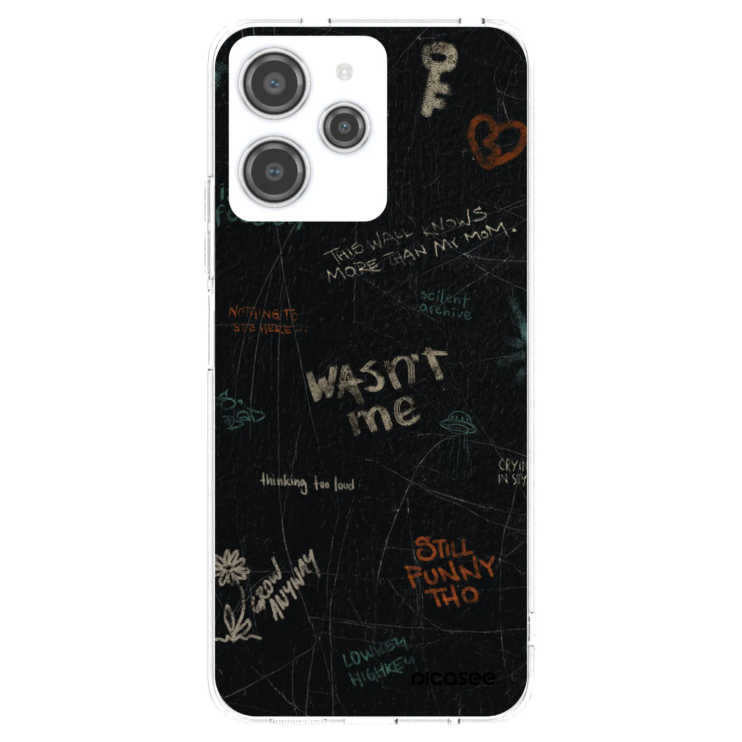 Silikónový prehľadný obal pre Xiaomi Redmi 12 4G - CONFESSION