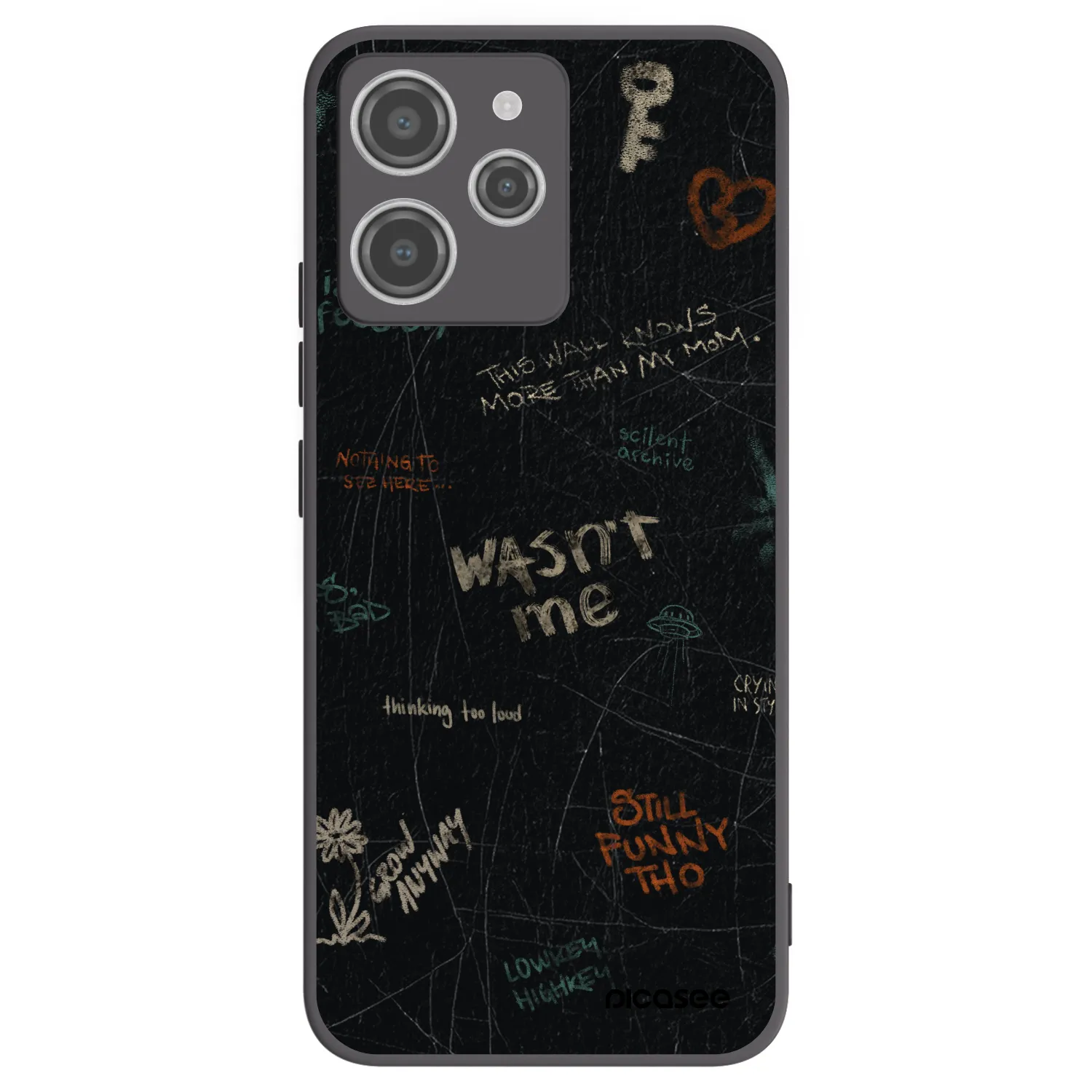Silikónový čierny obal pre Xiaomi Redmi 12 4G - CONFESSION