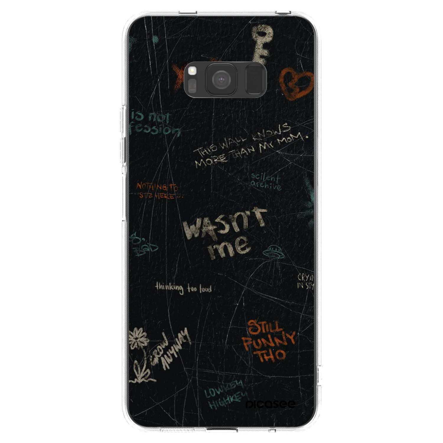 Picasee silikónový prehľadný obal pre Samsung Galaxy S8 G950F - CONFESSION