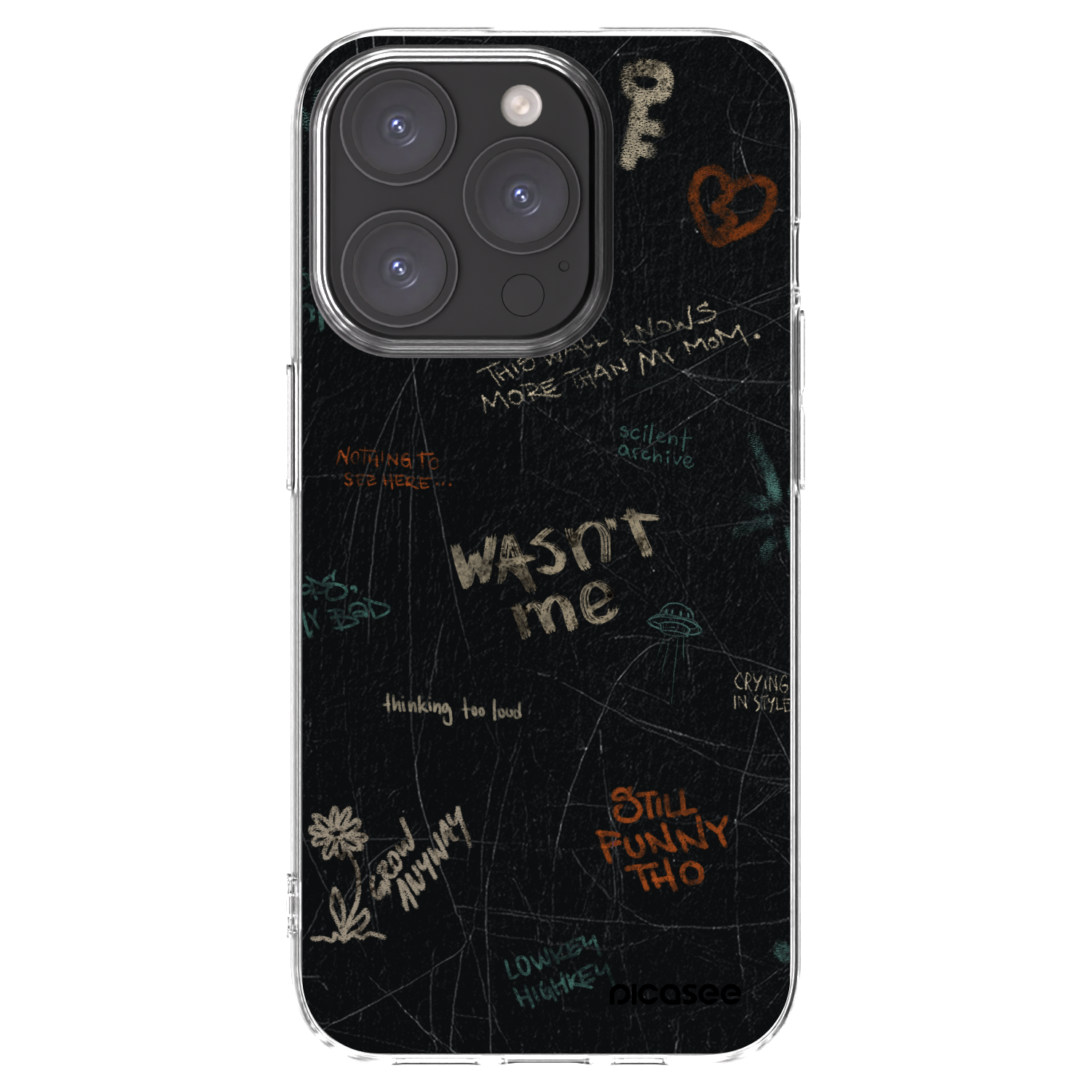 Silikónový prehľadný obal pre Apple iPhone 15 Pro - CONFESSION