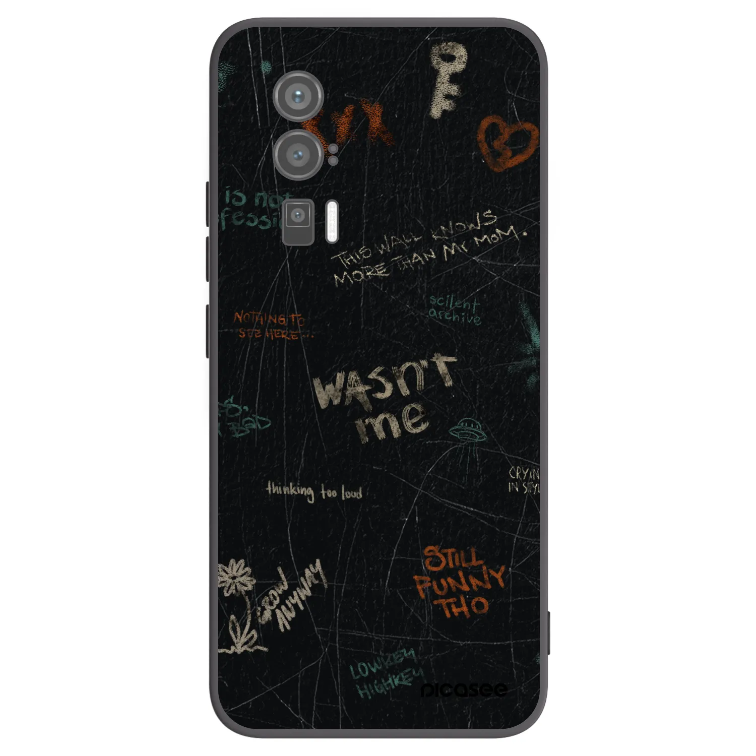 Picasee silikónový čierny obal pre Xiaomi Poco F5 Pro 5G - CONFESSION