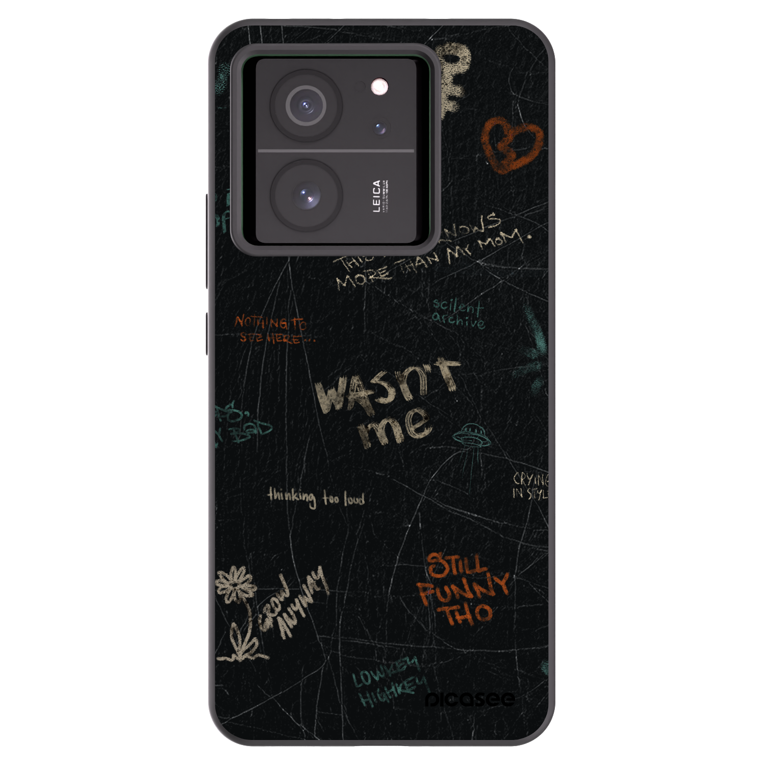 Picasee silikónový čierny obal pre Xiaomi 13T Pro - CONFESSION