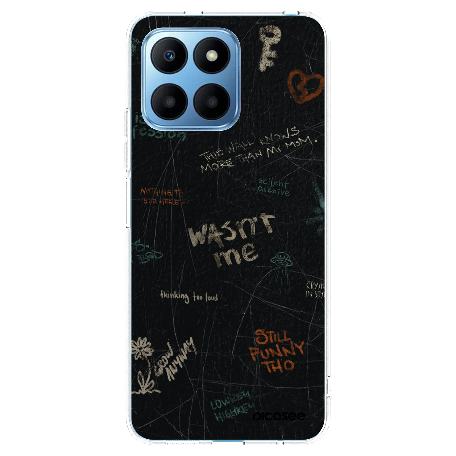 Picasee silikónový prehľadný obal pre Honor 70 Lite - CONFESSION