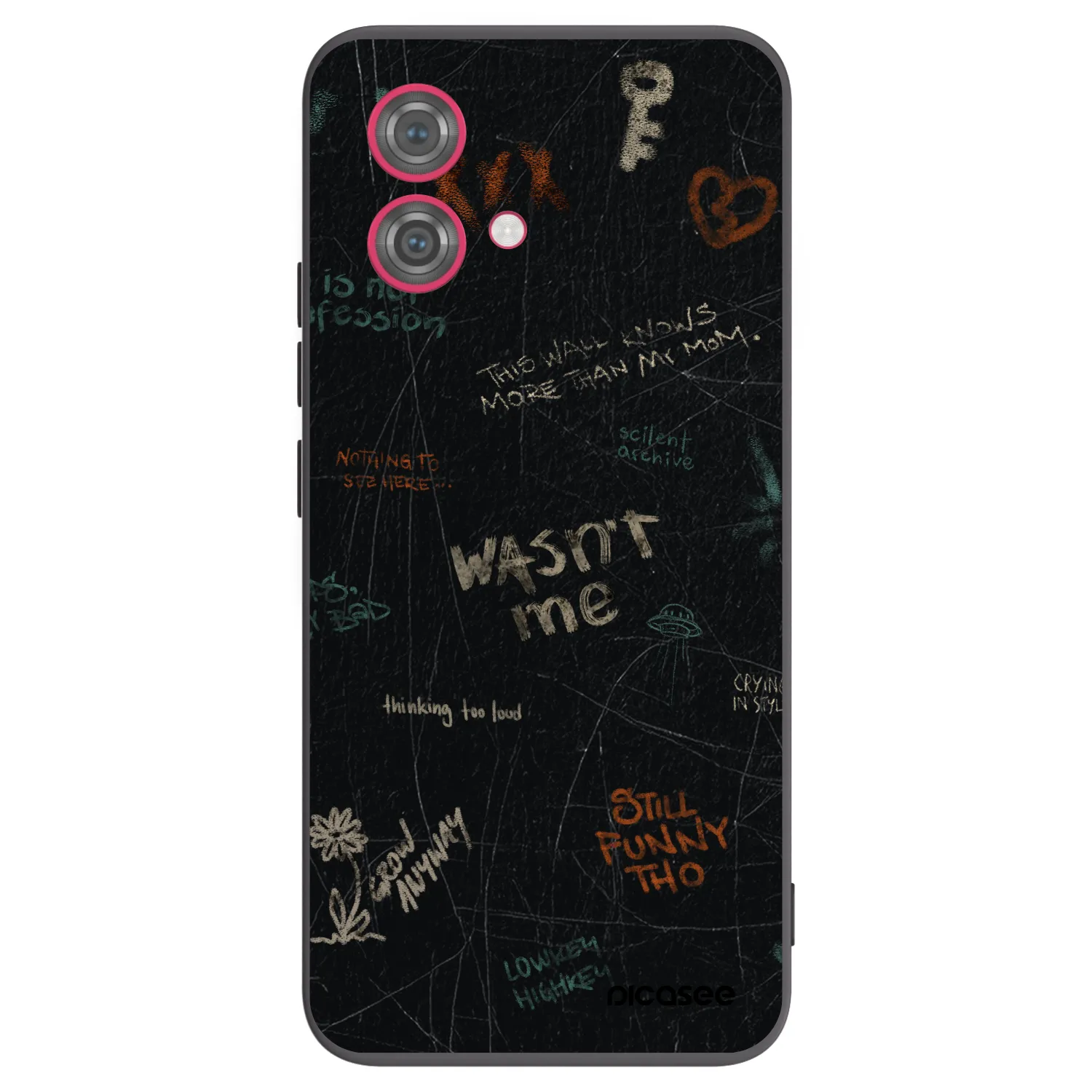 Silikónový čierny obal pre Motorola Moto G84 5G - CONFESSION