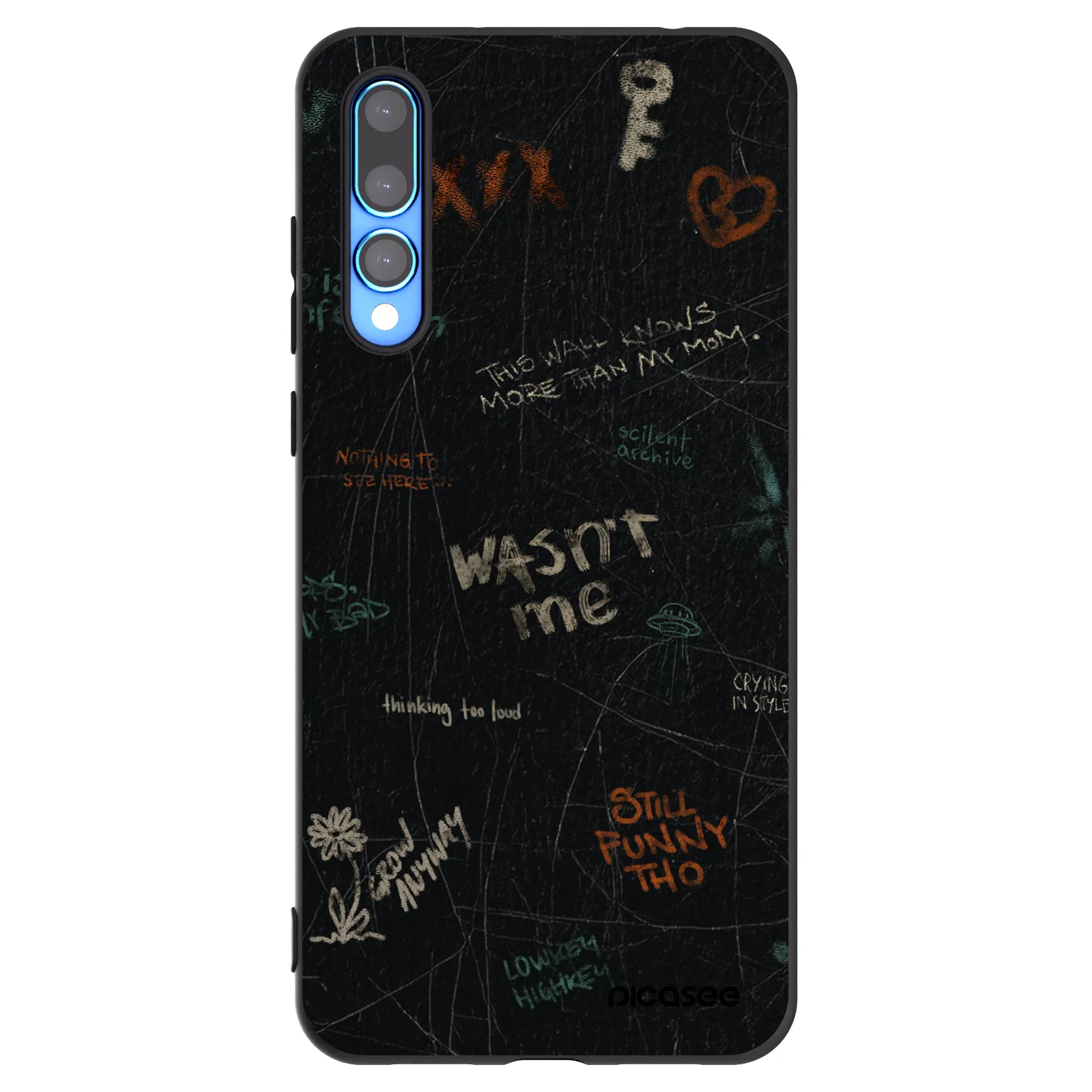 Picasee silikónový čierny obal pre Huawei P20 Pro - CONFESSION