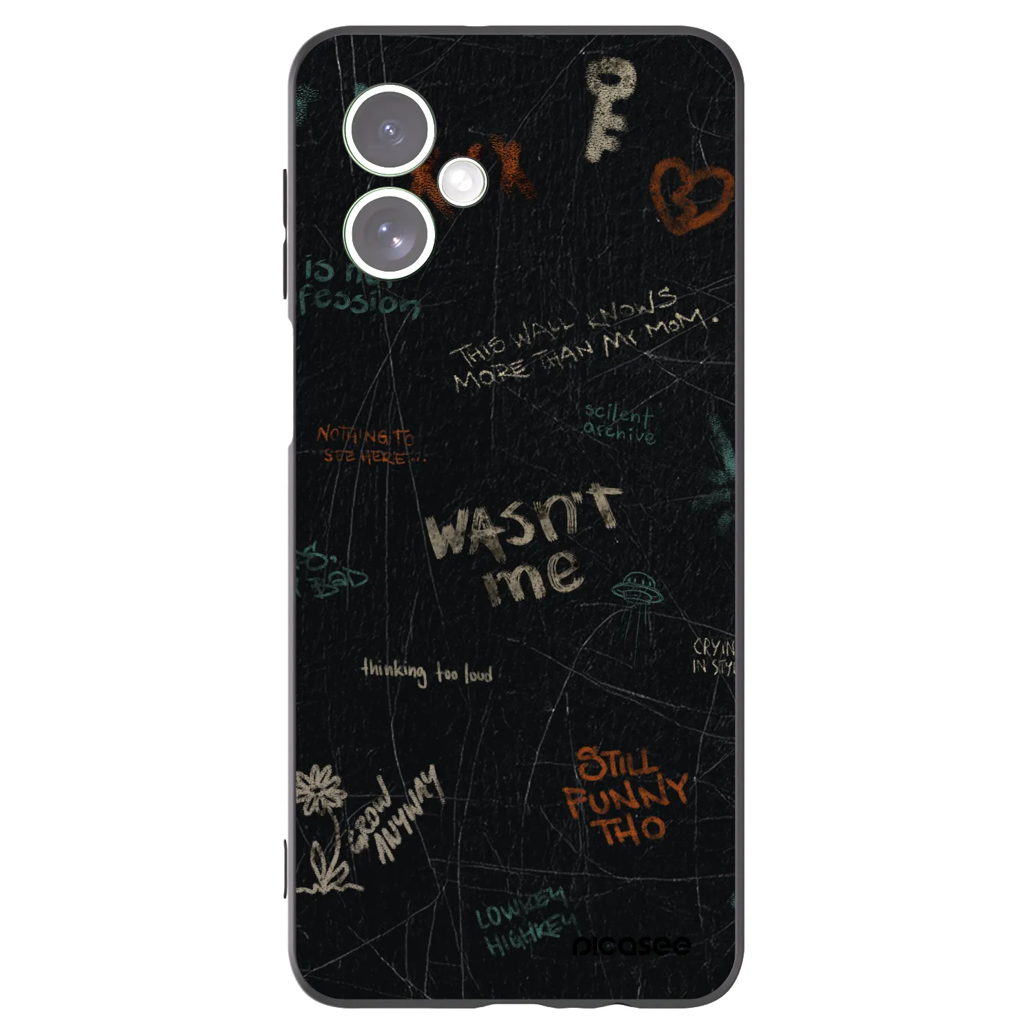 Silikónový čierny obal pre Motorola Moto G54 5G - CONFESSION