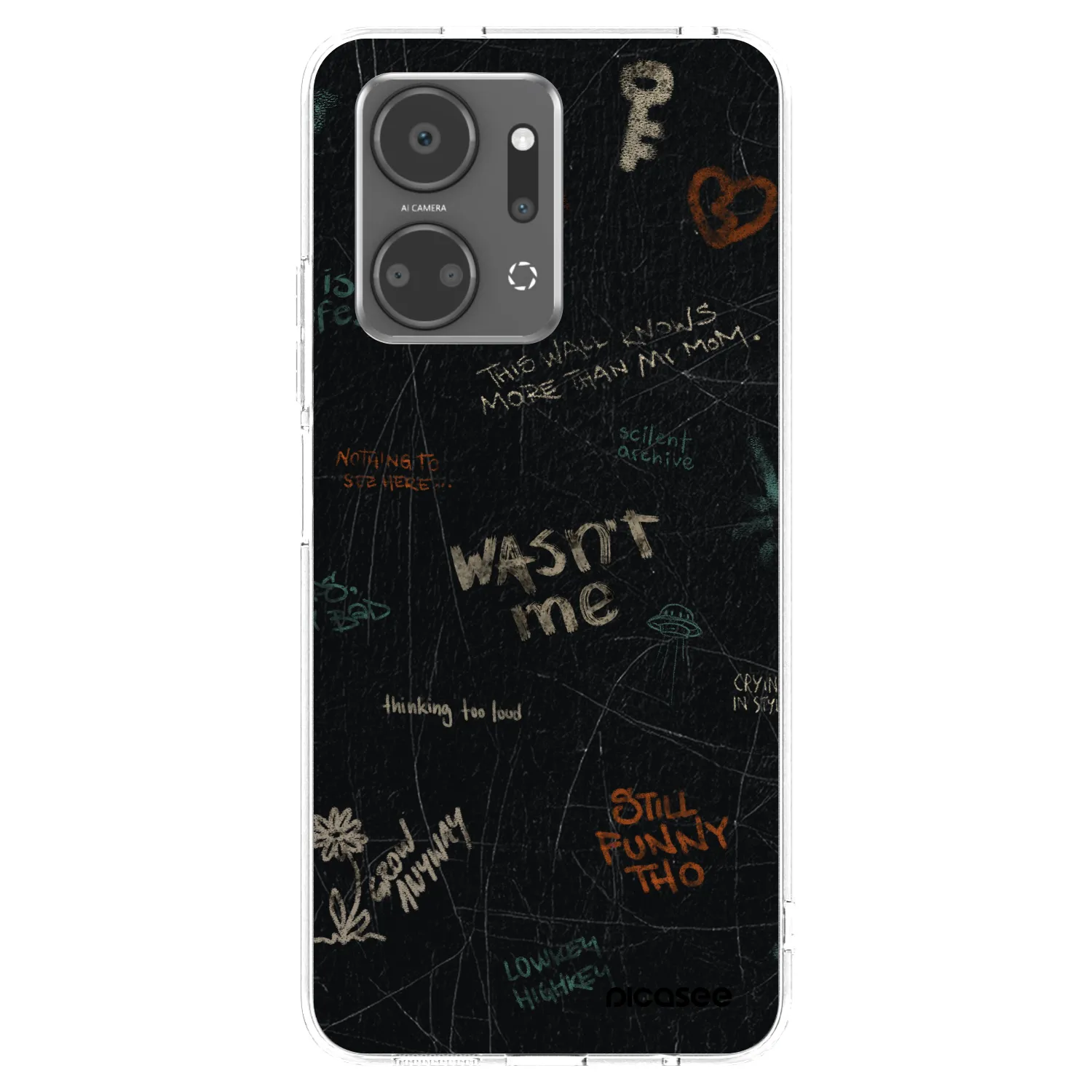 Picasee silikónový prehľadný obal pre Honor X7a - CONFESSION