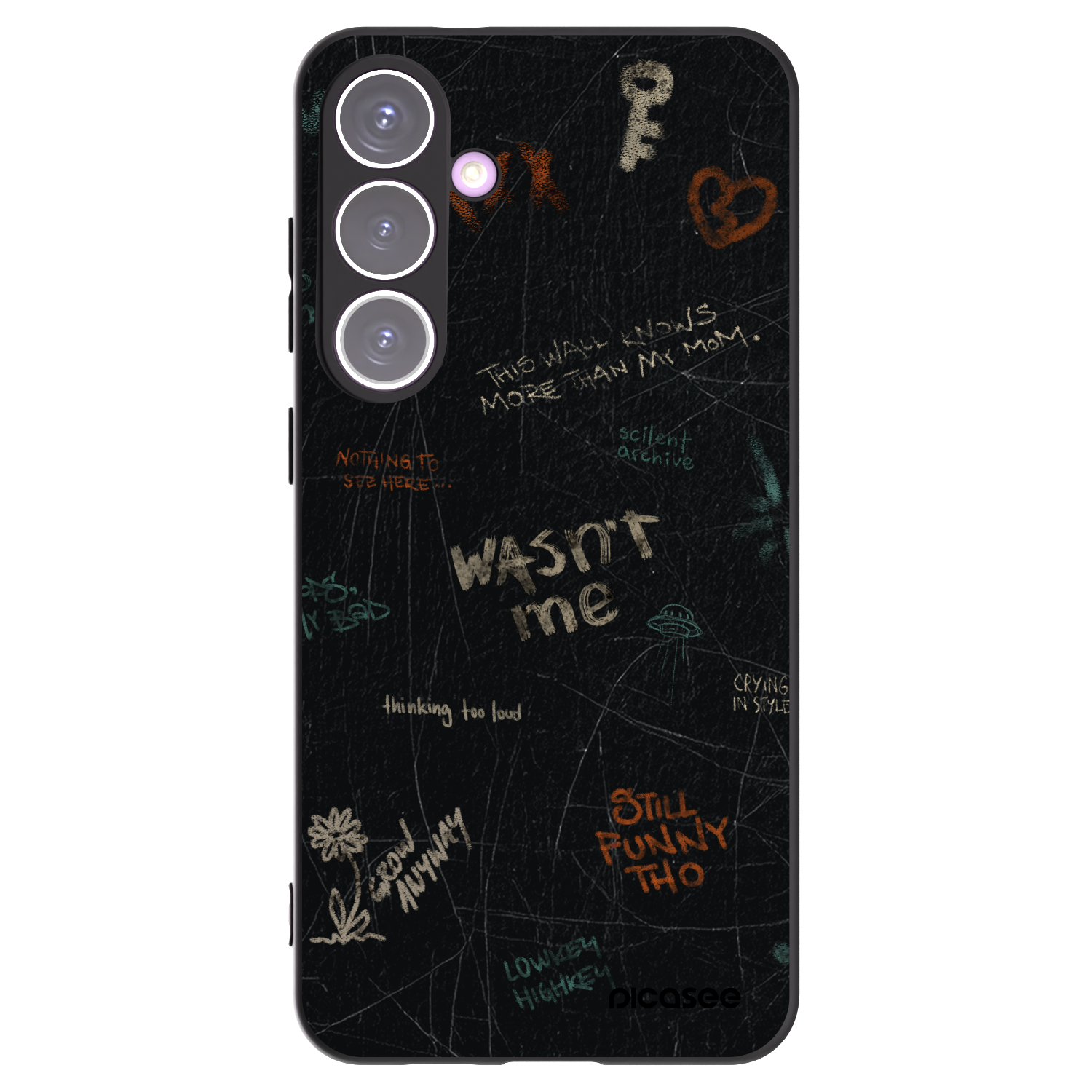 Picasee silikónový čierny obal pre Samsung Galaxy S24+ S926B 5G - CONFESSION