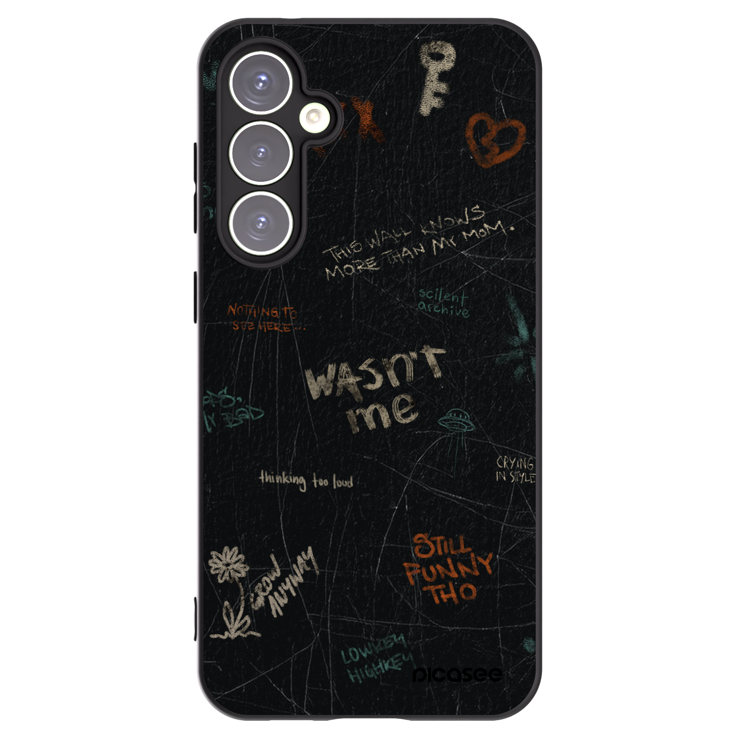 Picasee silikónový čierny obal pre Samsung Galaxy S23 FE S711B - CONFESSION