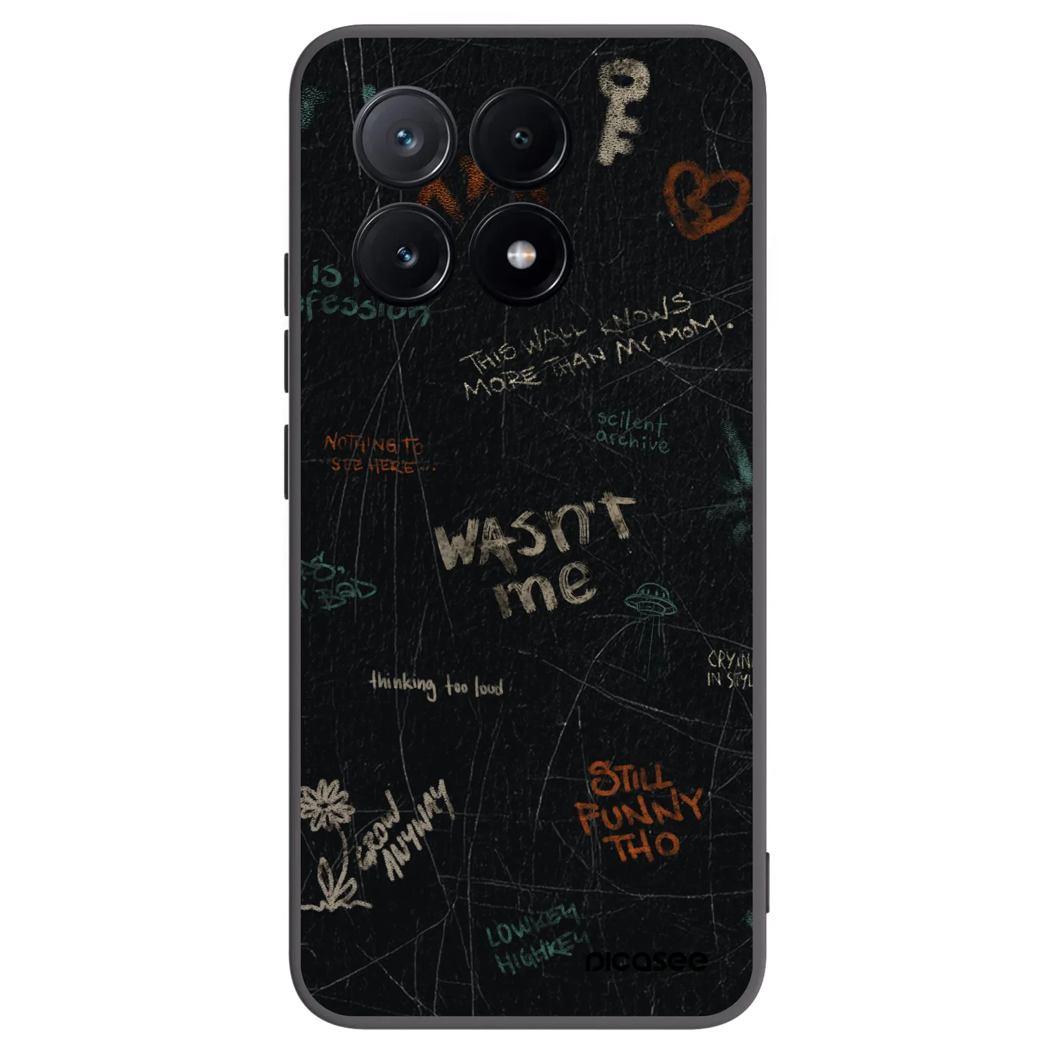 Picasee silikónový čierny obal pre Xiaomi Poco X6 Pro - CONFESSION