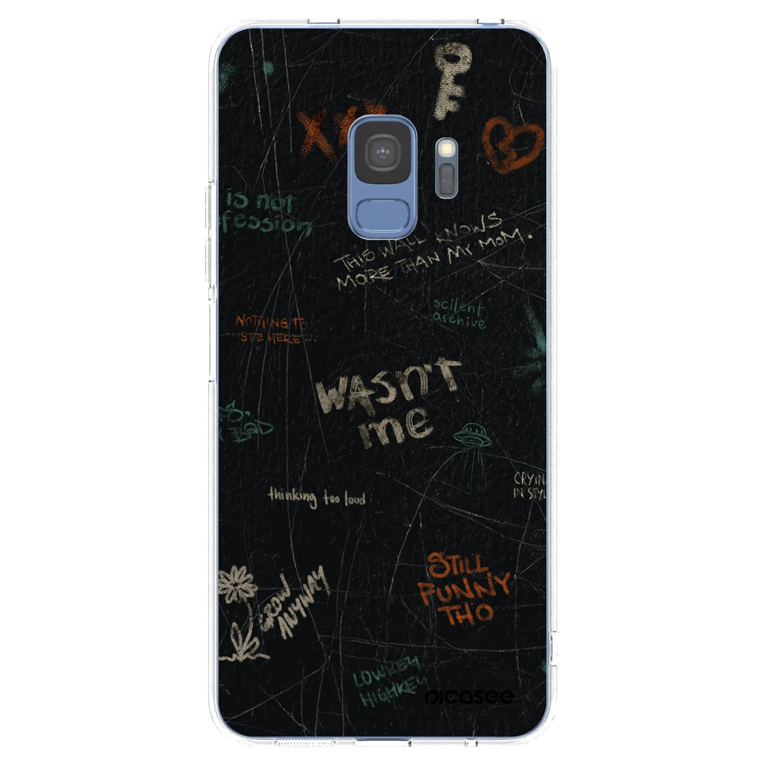 Picasee silikónový prehľadný obal pre Samsung Galaxy S9 G960F - CONFESSION