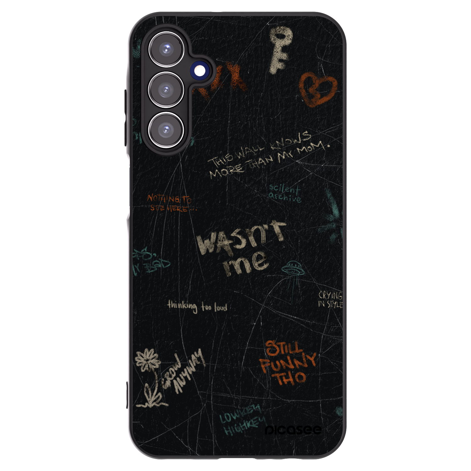 Picasee silikónový čierny obal pre Samsung Galaxy A15 A155F 4G - CONFESSION