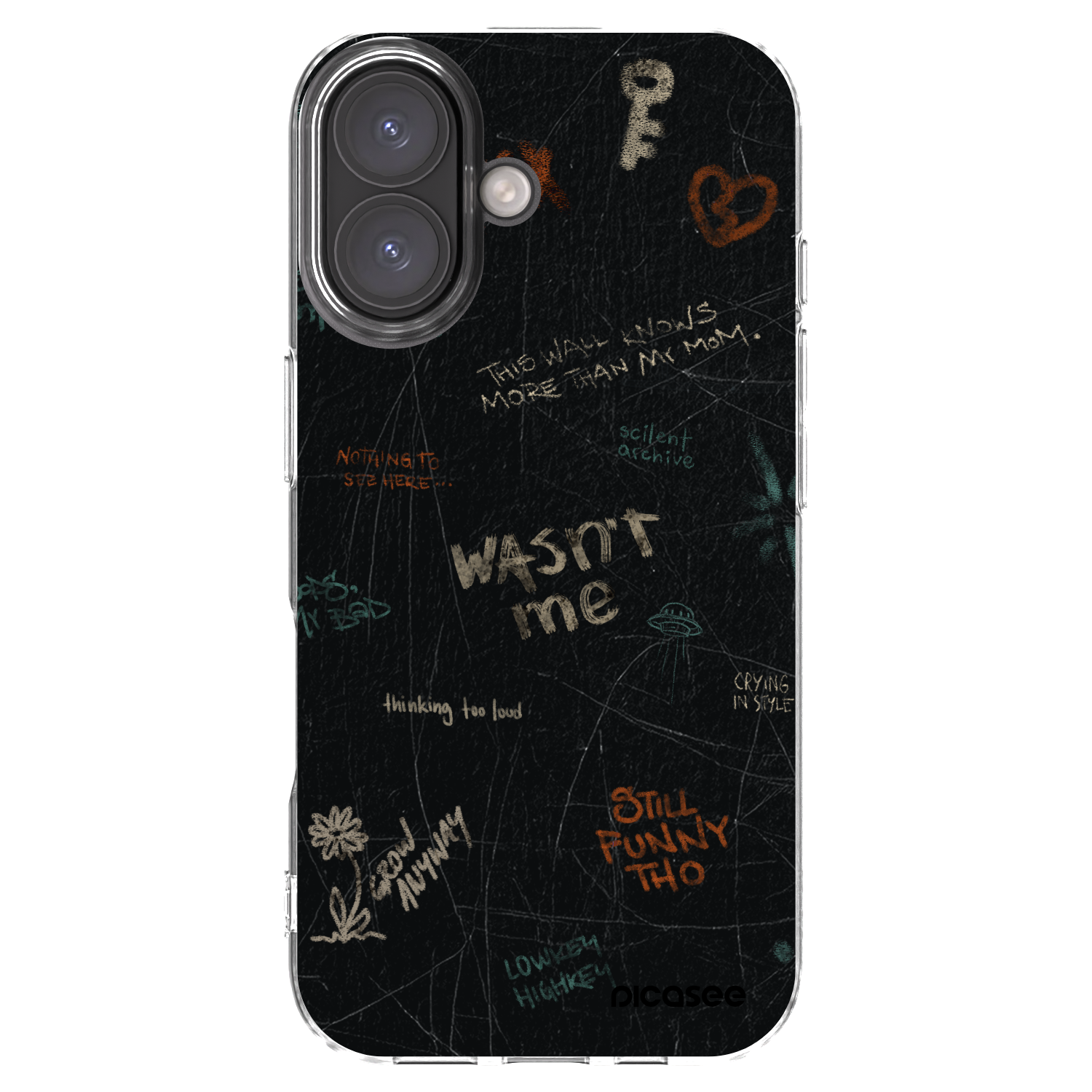 Picasee silikónový prehľadný obal pre Apple iPhone 16 - CONFESSION