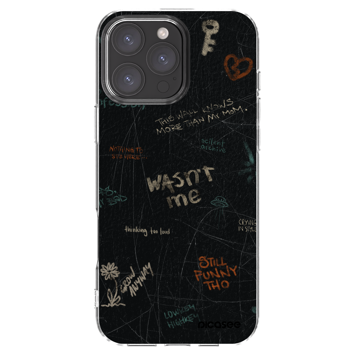 Silikónový prehľadný obal pre Apple iPhone 16 Pro Max - CONFESSION