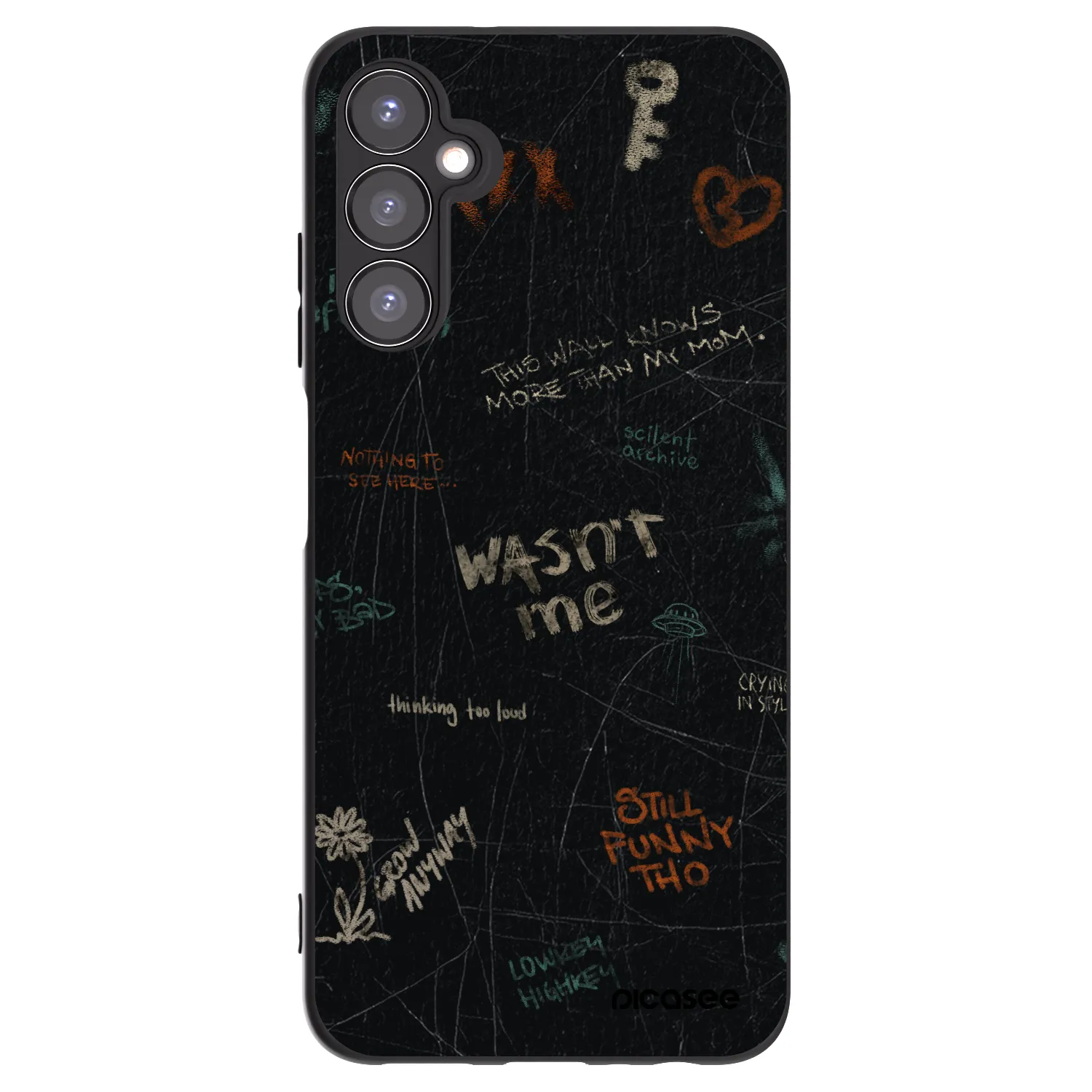 Picasee silikónový čierny obal pre Samsung Galaxy A05s A057G - CONFESSION