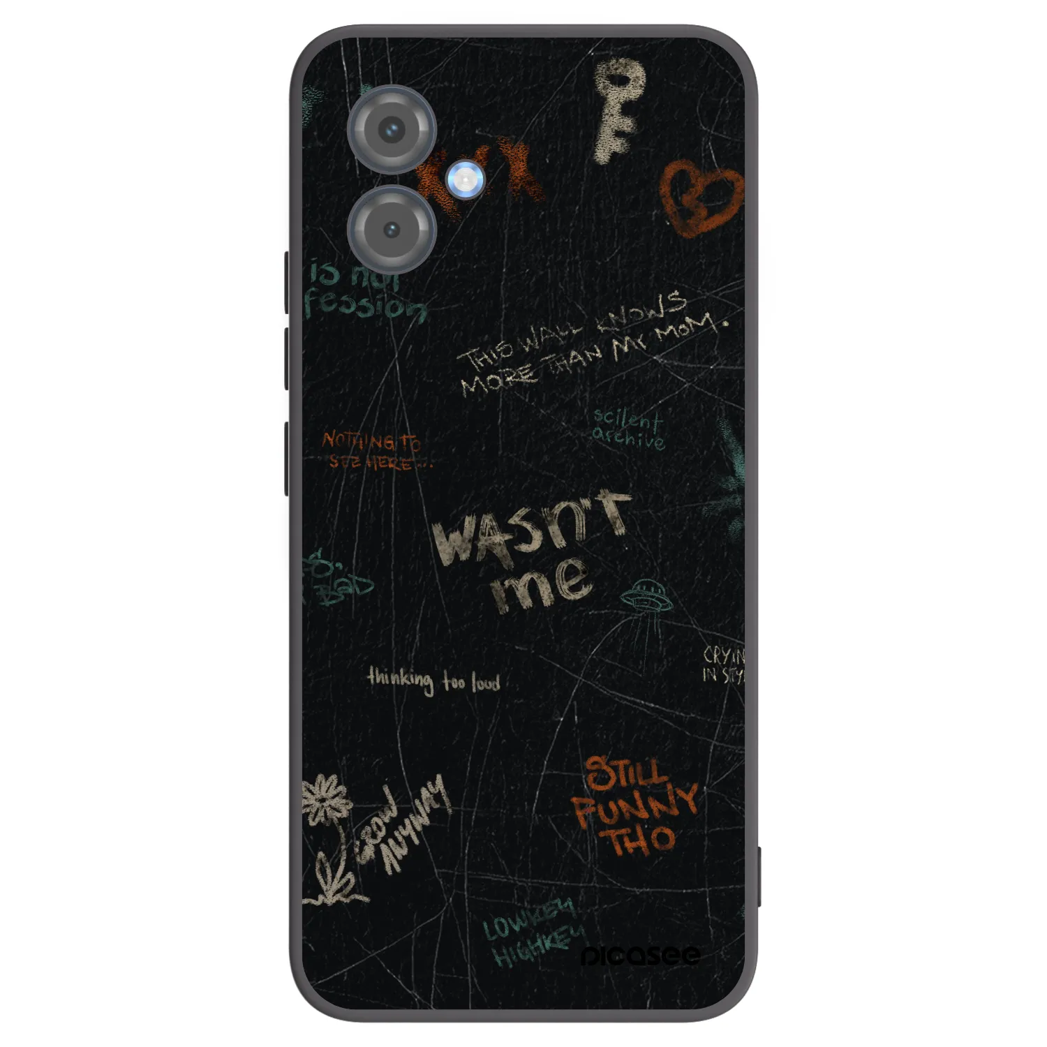 Picasee silikónový čierny obal pre Motorola Moto G14 - CONFESSION