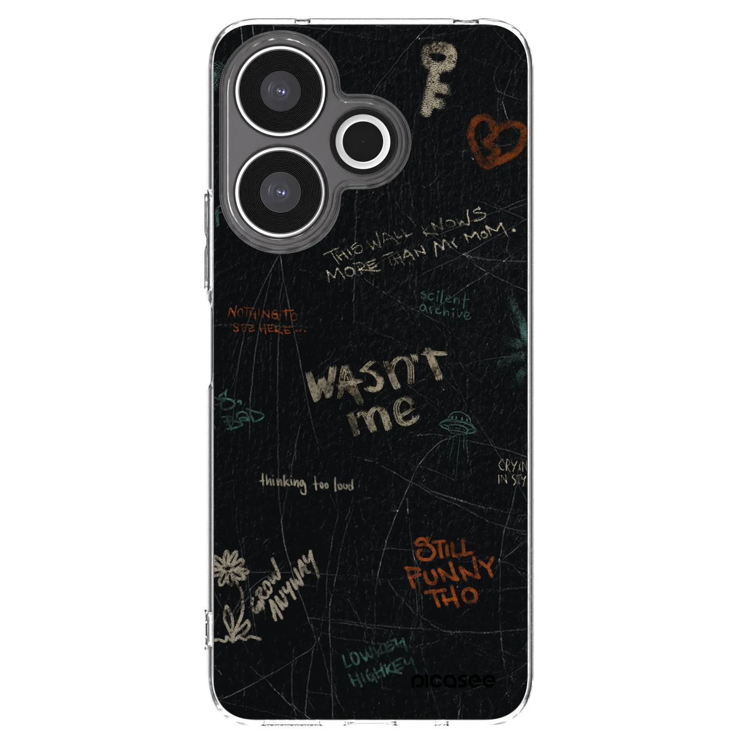 Silikónový prehľadný obal pre Xiaomi Redmi 13 4G - CONFESSION