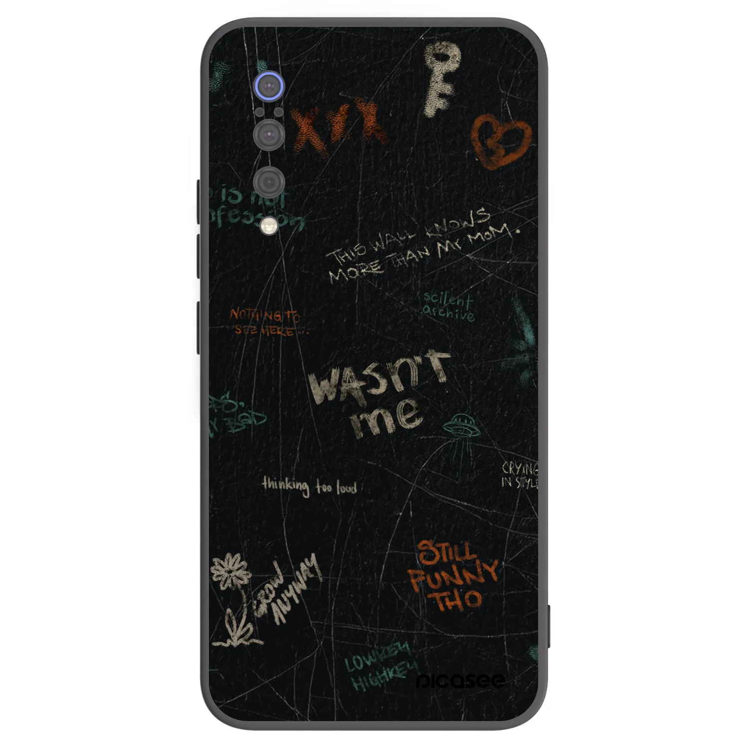 Picasee silikónový čierny obal pre Xiaomi Mi 9 - CONFESSION