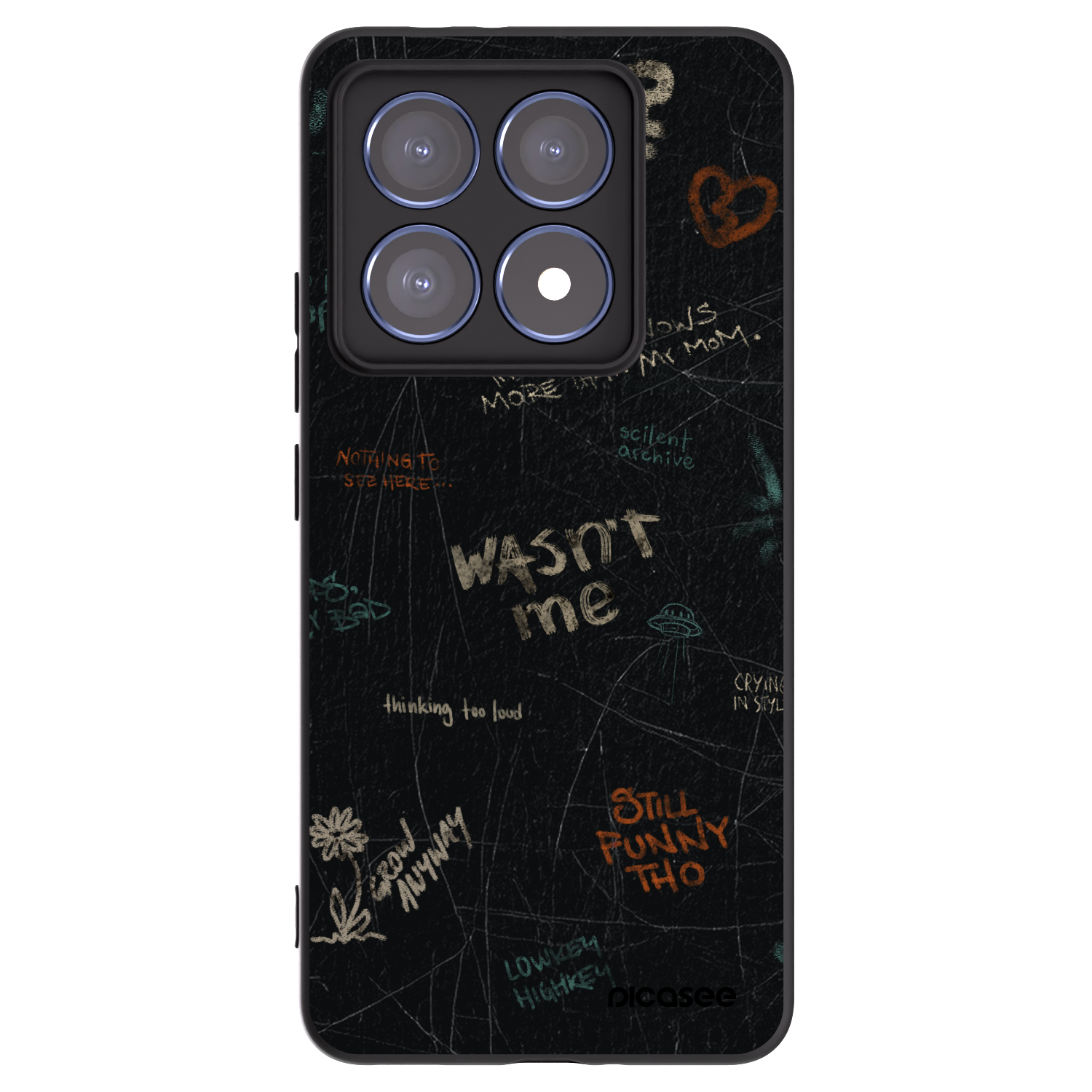 Picasee silikónový čierny obal pre Xiaomi 14T Pro - CONFESSION