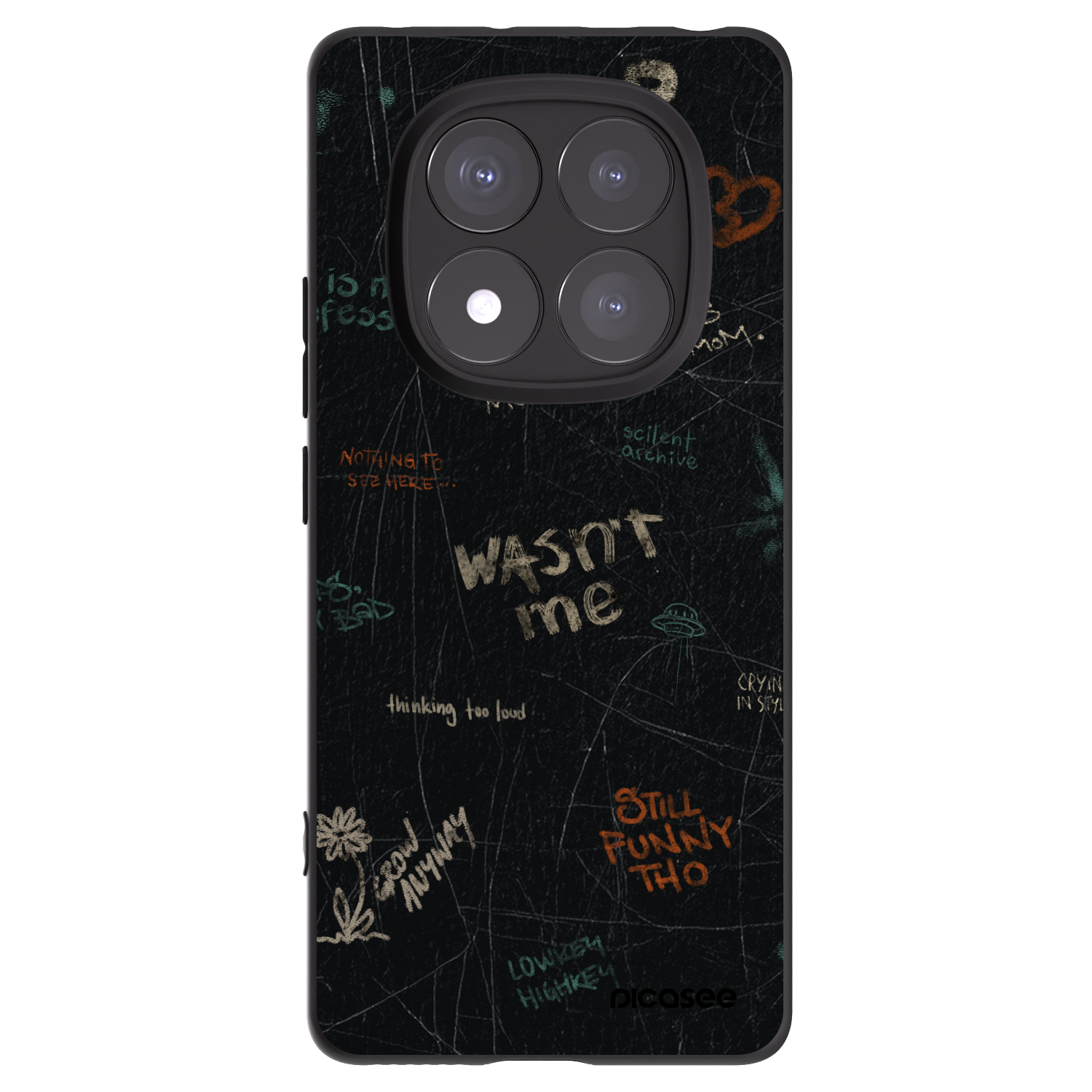 Silikónový čierny obal pre Xiaomi Redmi Note 14 Pro+ 5G - CONFESSION