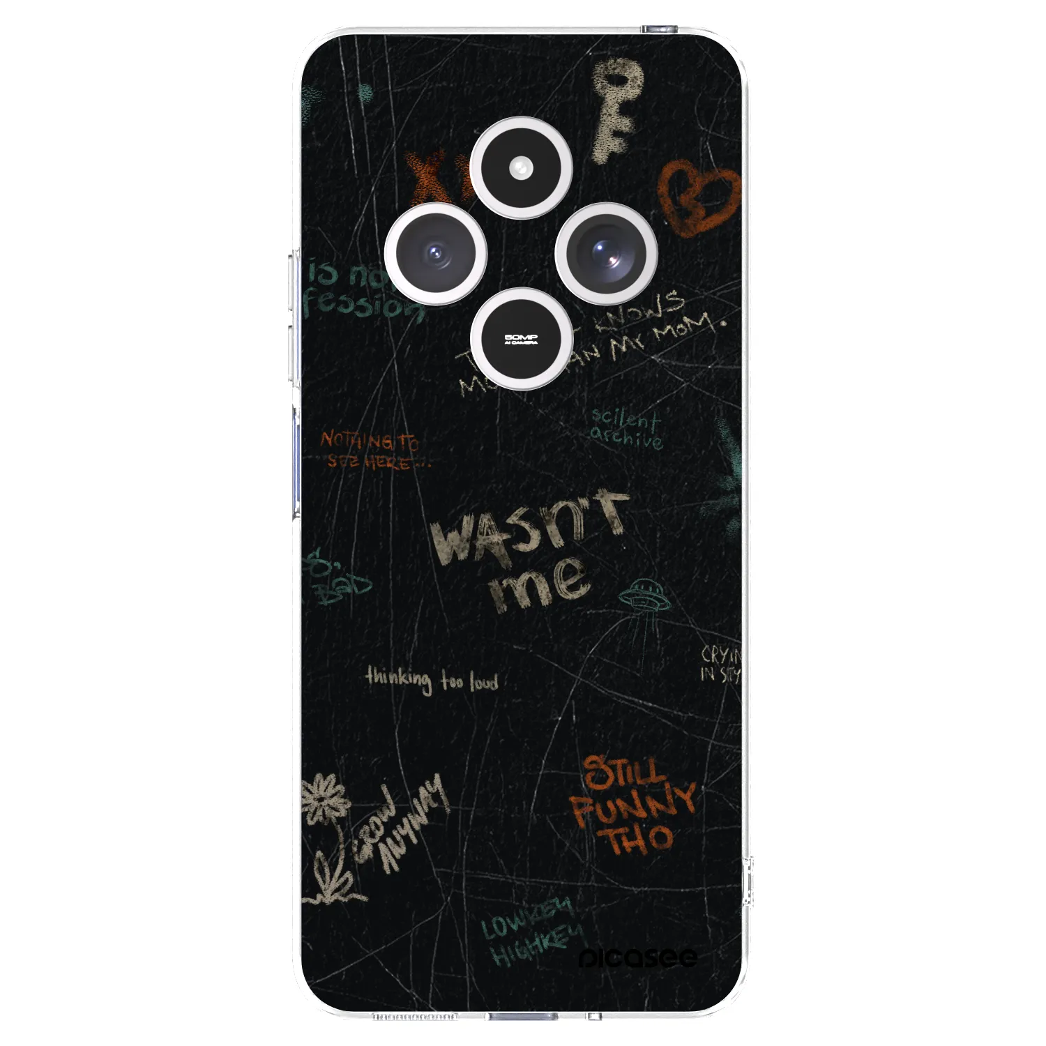 Picasee silikónový prehľadný obal pre Xiaomi Redmi 14C - CONFESSION