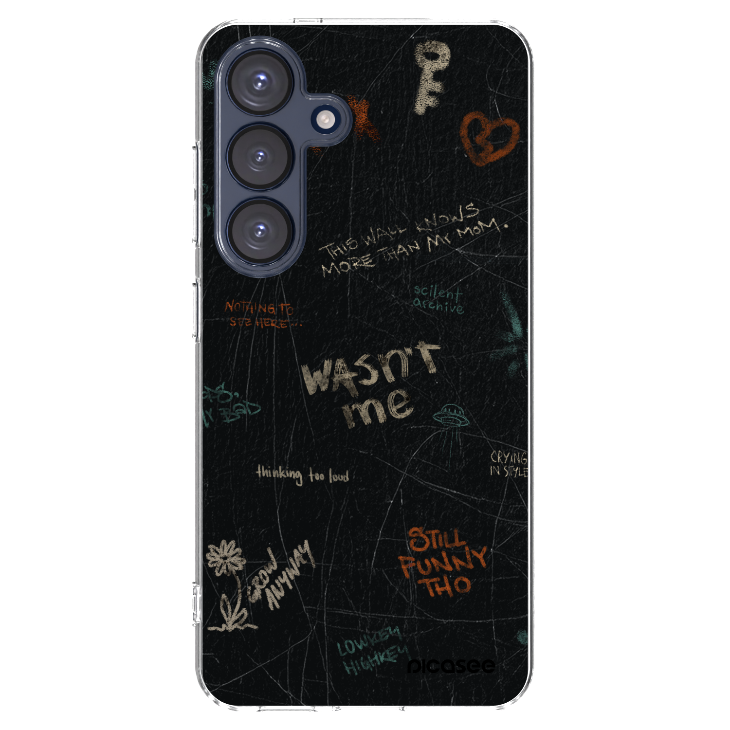 Picasee silikónový prehľadný obal pre Samsung Galaxy S25 5G - CONFESSION