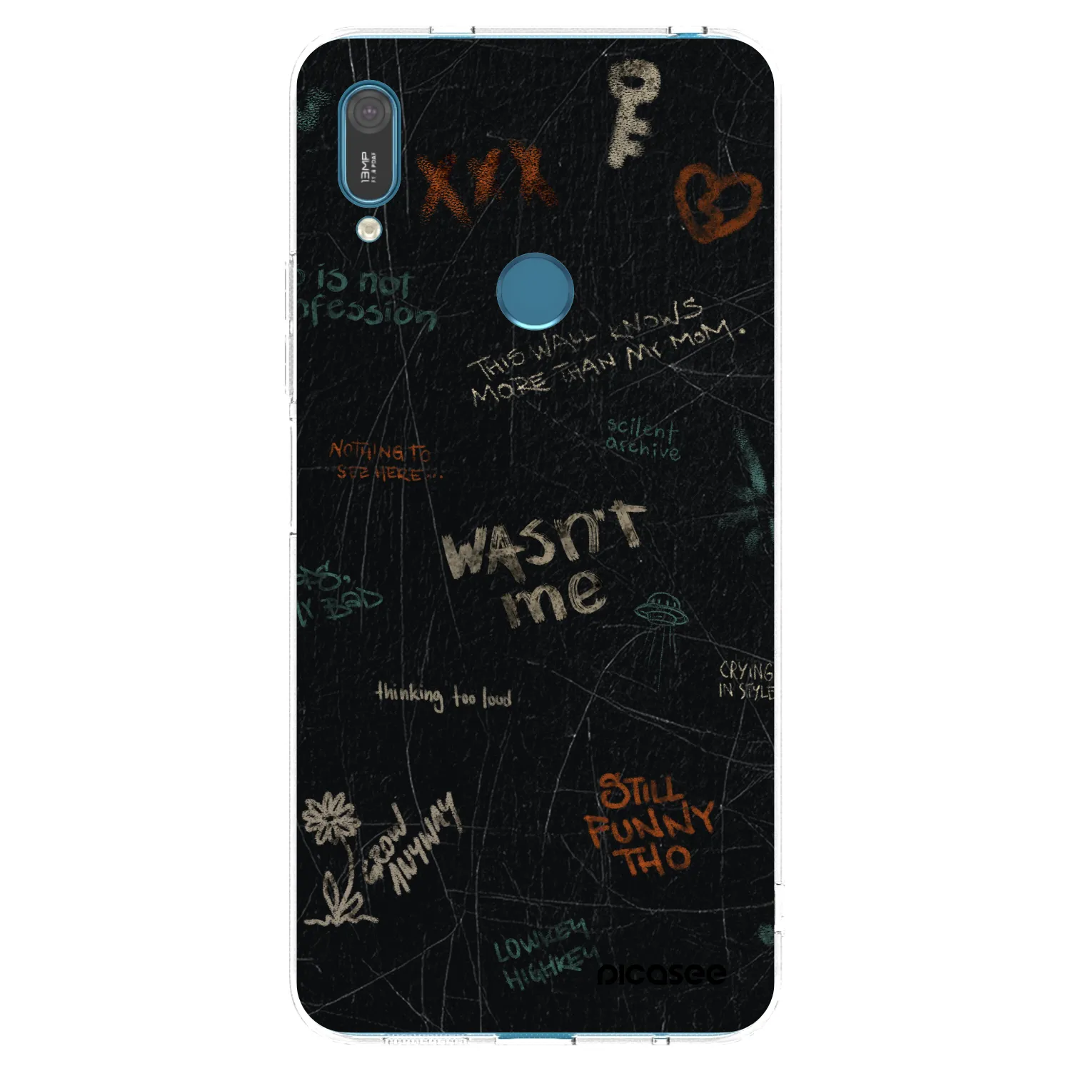 Picasee silikónový prehľadný obal pre Huawei Y7 2019 - CONFESSION