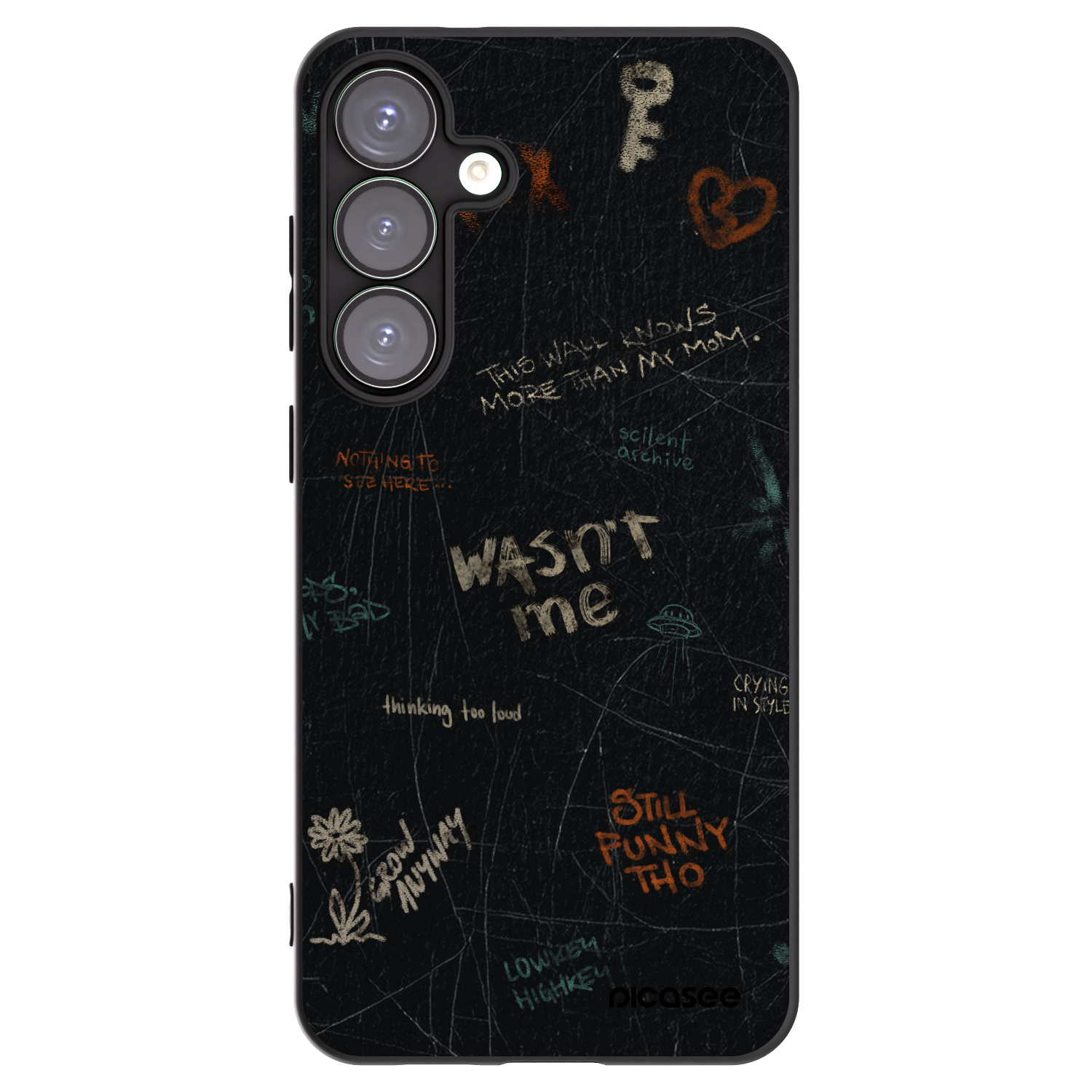 Picasee silikónový čierny obal pre Samsung Galaxy S25+ 5G - CONFESSION