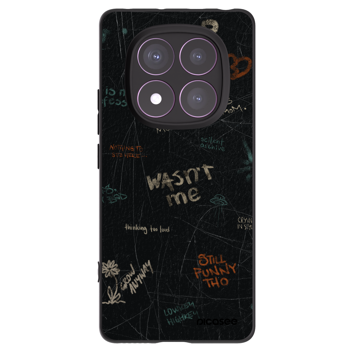Silikónový čierny obal pre Xiaomi Redmi Note 14 Pro 4G - CONFESSION