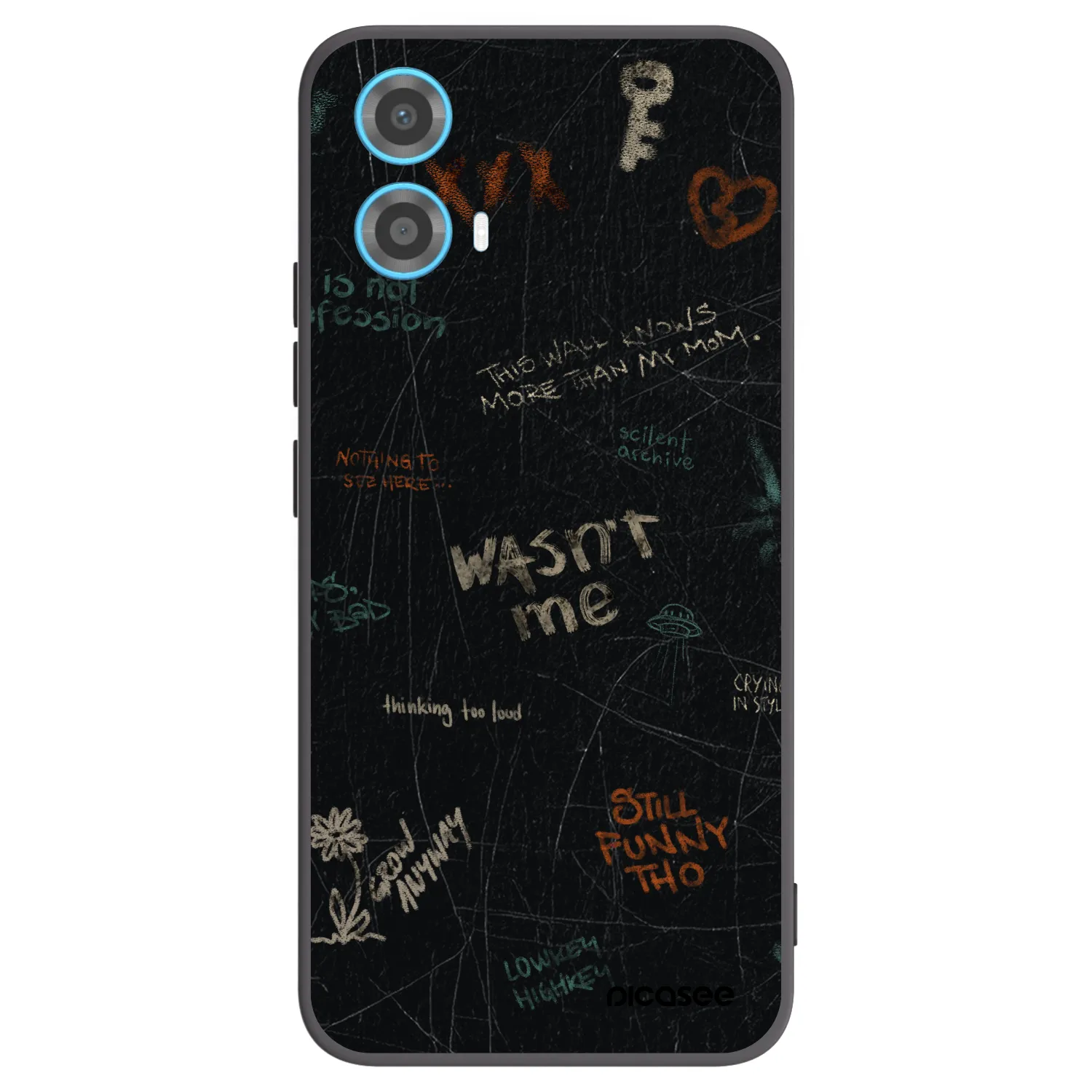 Picasee silikónový čierny obal pre Motorola Moto G34 5G - CONFESSION