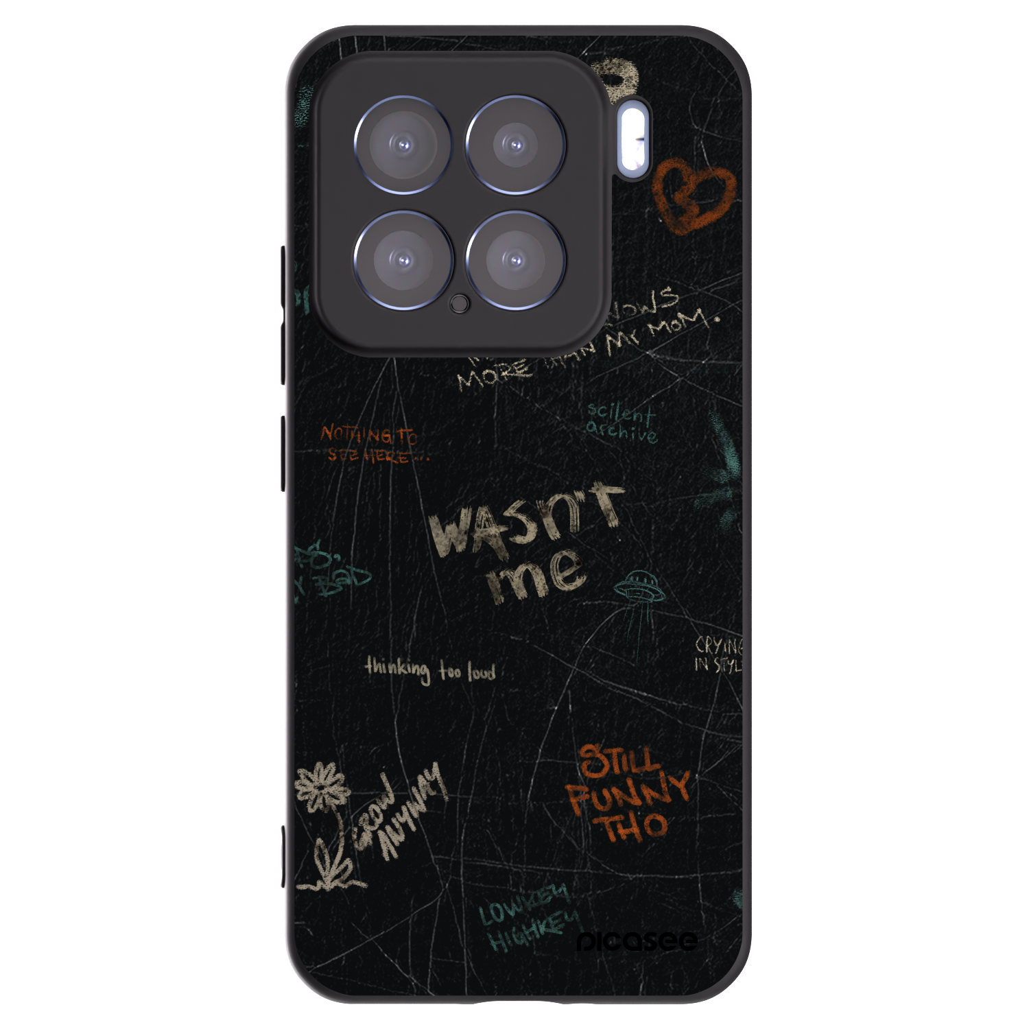 Silikónový čierny obal pre Xiaomi 15 - CONFESSION