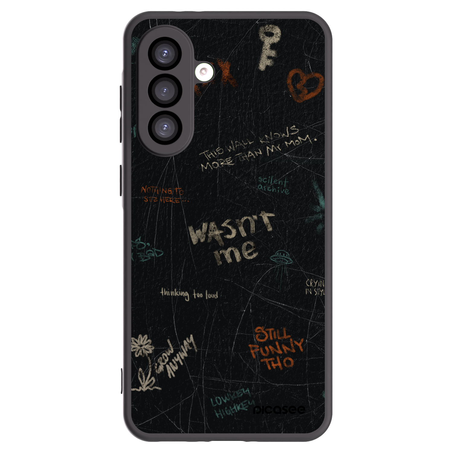 Picasee silikónový čierny obal pre Samsung Galaxy A26 5G A266B - CONFESSION