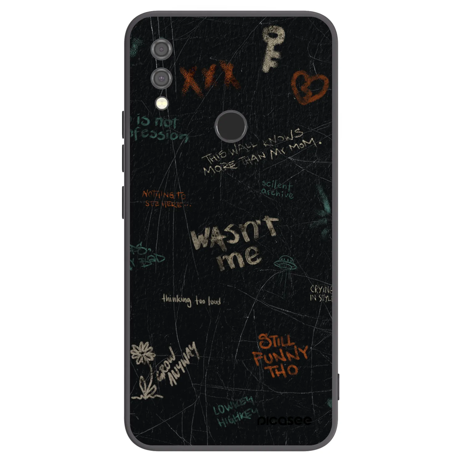 Picasee silikónový čierny obal pre Xiaomi Redmi Note 7 - CONFESSION