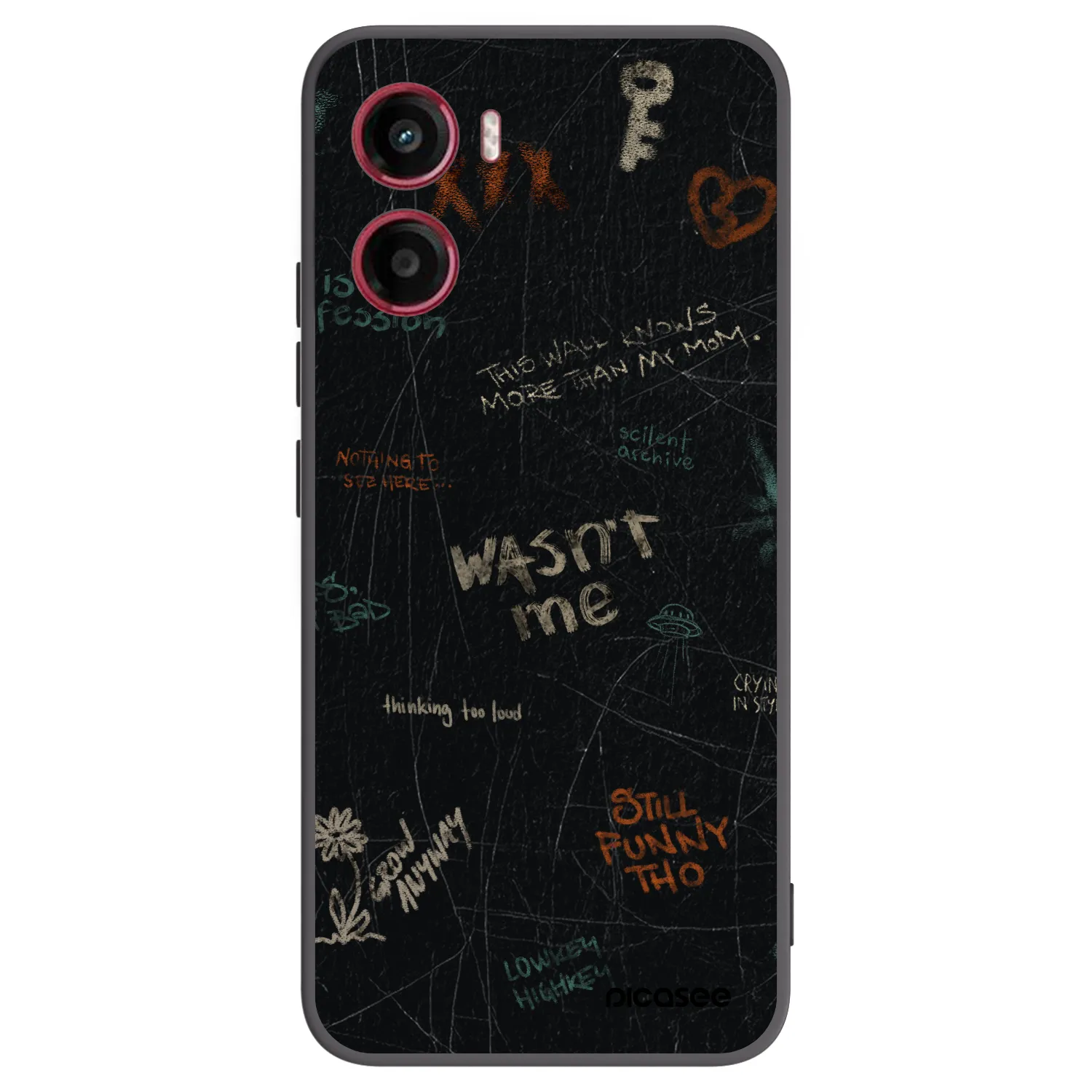 Picasee silikónový čierny obal pre Motorola Moto G05 - CONFESSION