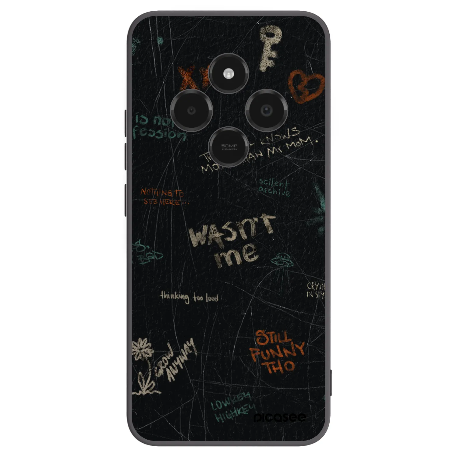 Picasee silikónový čierny obal pre Xiaomi Poco C75 - CONFESSION
