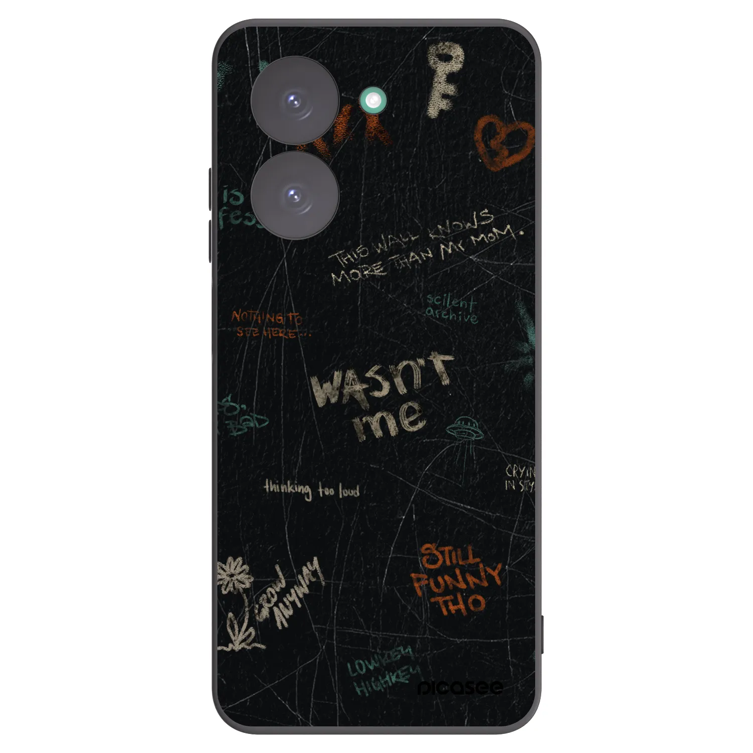 Picasee silikónový čierny obal pre Xiaomi Redmi A5 - CONFESSION