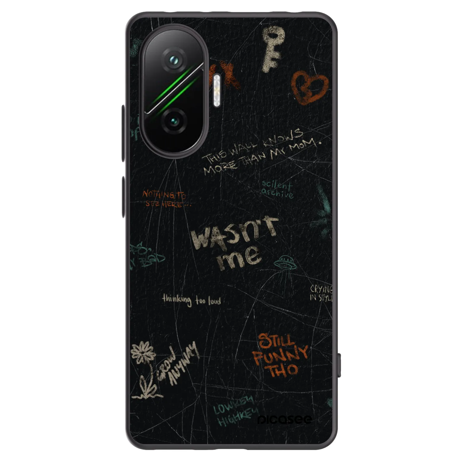 Silikónový čierny obal pre Xiaomi Poco F7 Pro 5G - CONFESSION