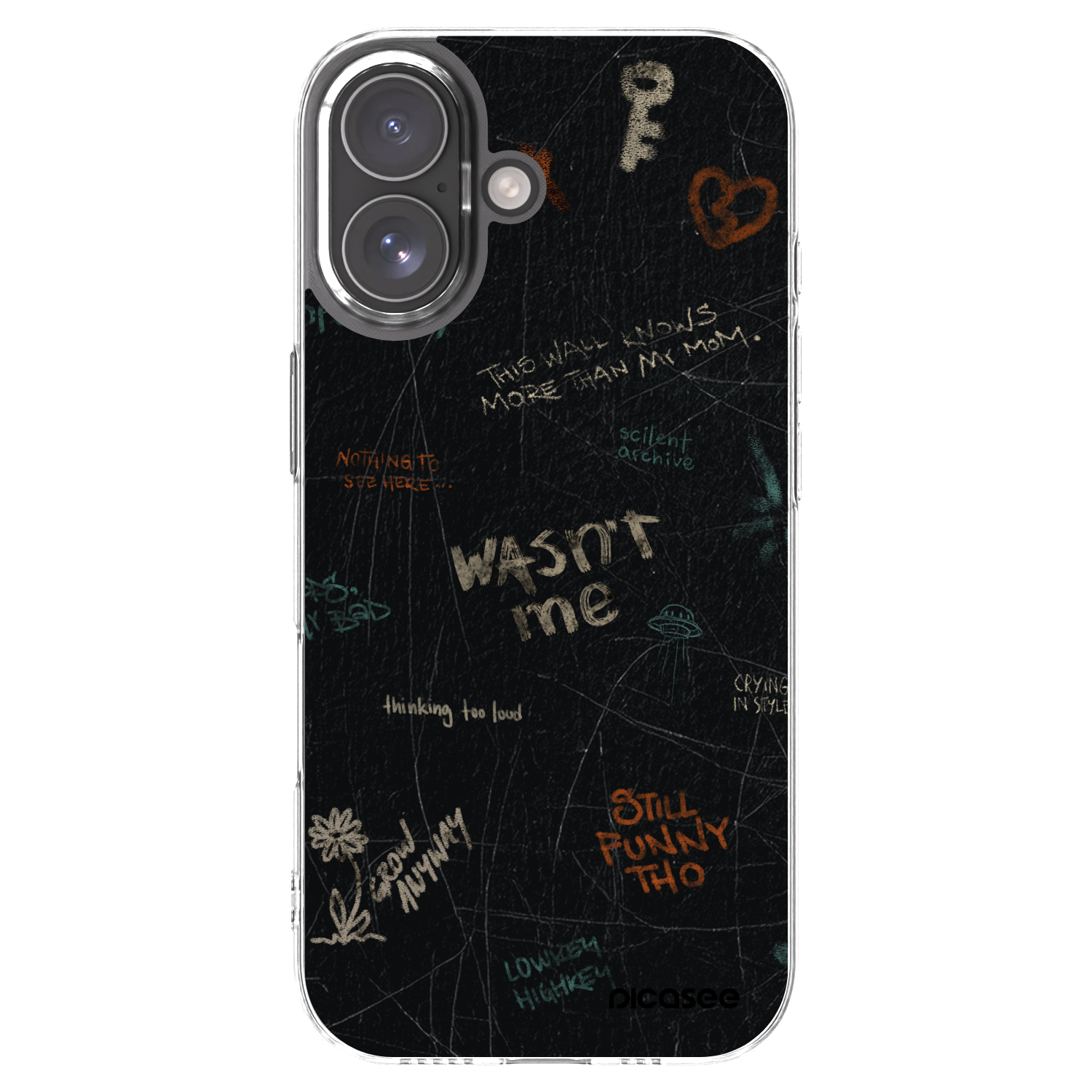 Picasee silikónový prehľadný obal pre Apple iPhone 17 - CONFESSION