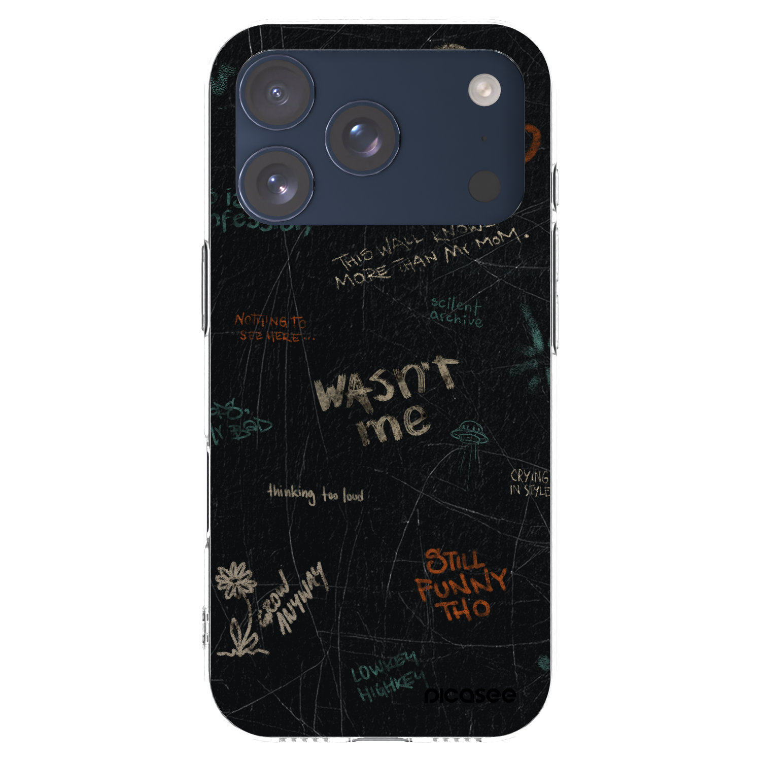 Picasee silikónový prehľadný obal pre Apple iPhone 17 Pro - CONFESSION