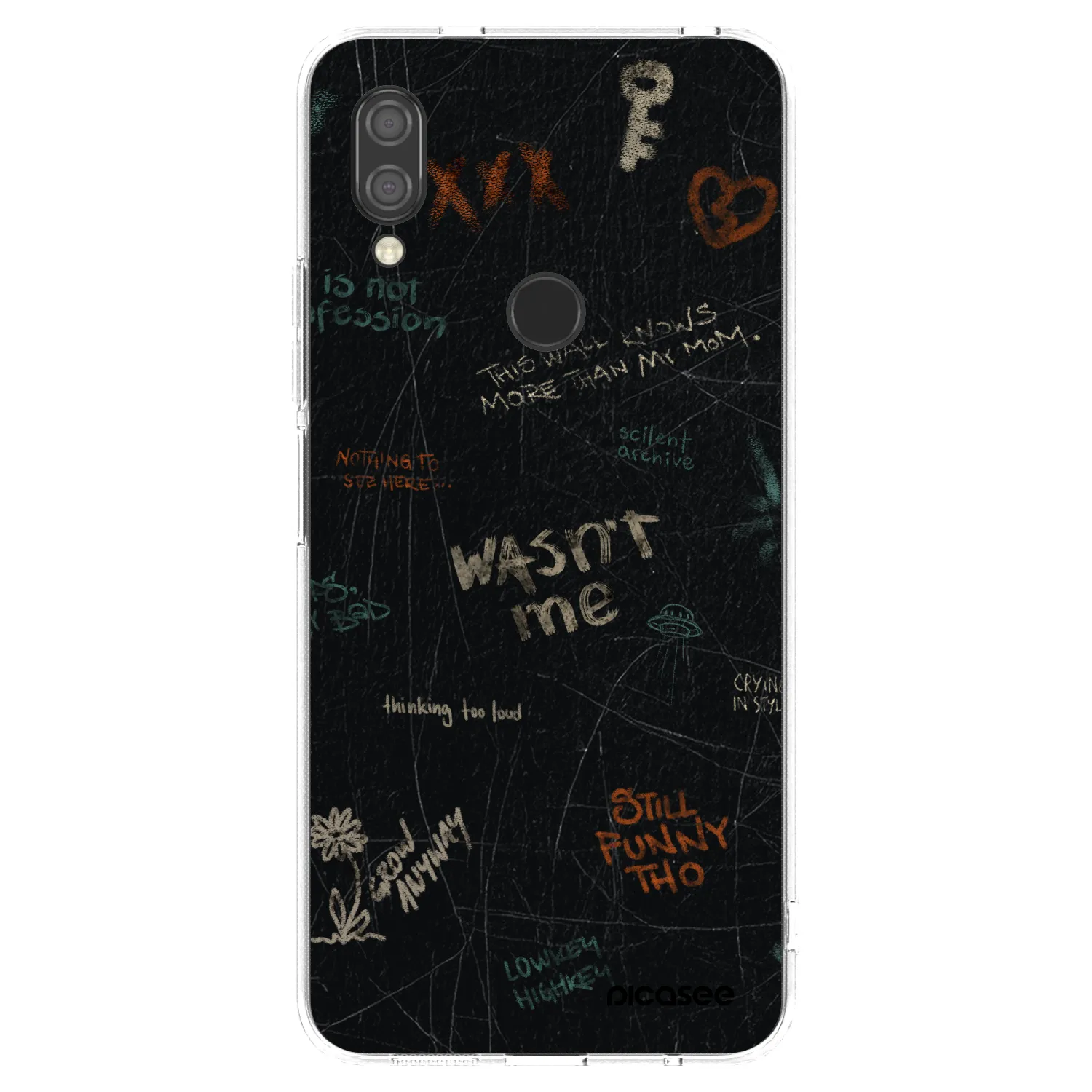 Picasee silikónový prehľadný obal pre Xiaomi Redmi 7 - CONFESSION