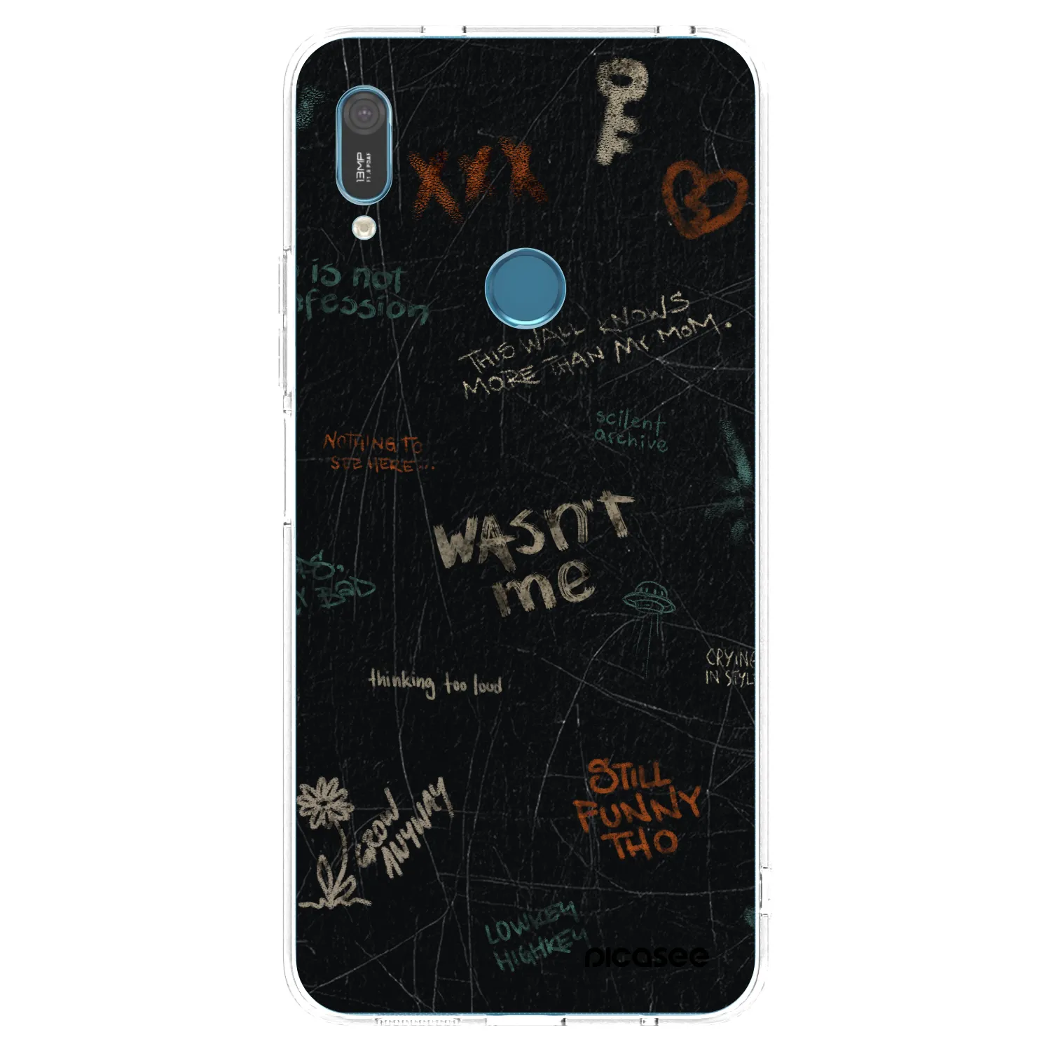 Picasee silikónový prehľadný obal pre Huawei Y6 2019 - CONFESSION