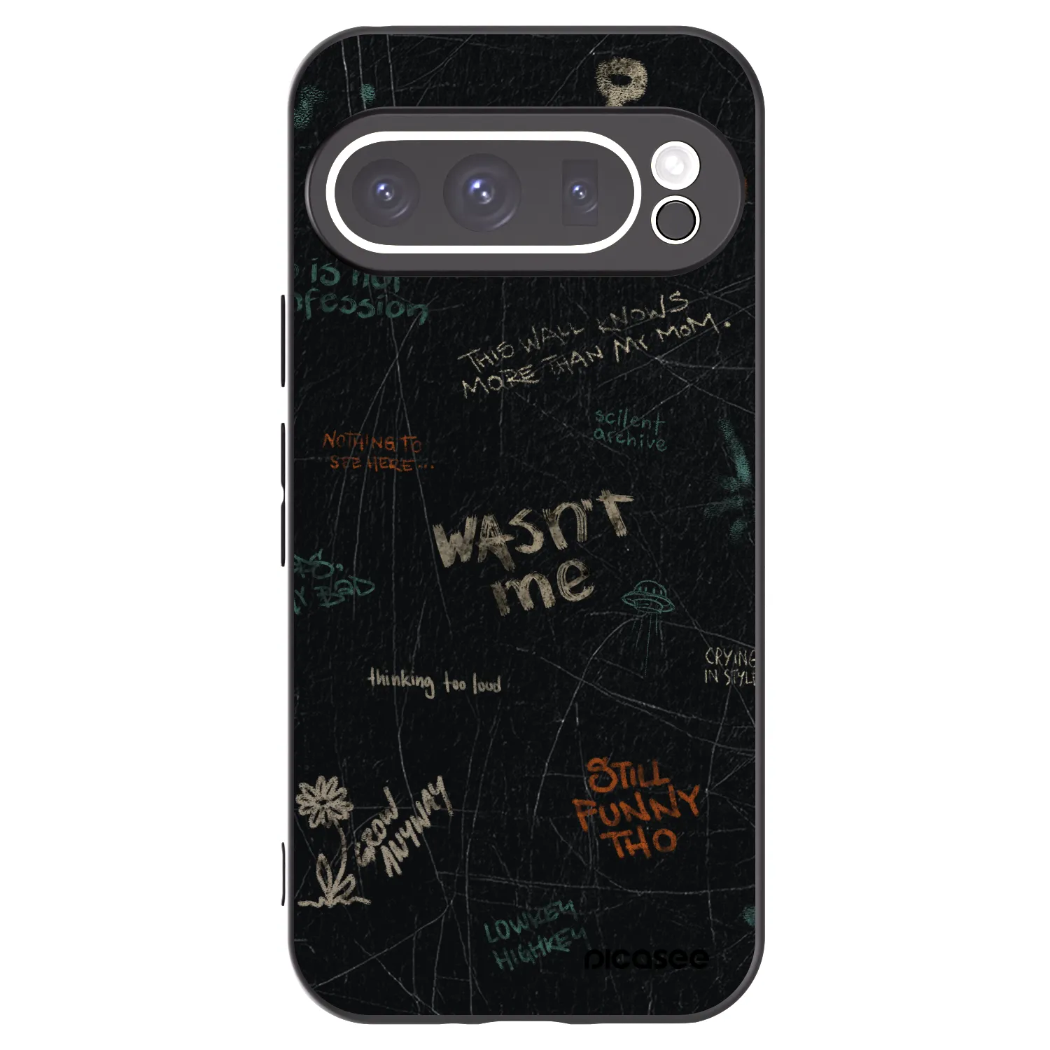 Picasee silikónový čierny obal pre Google Pixel 9 Pro XL - CONFESSION